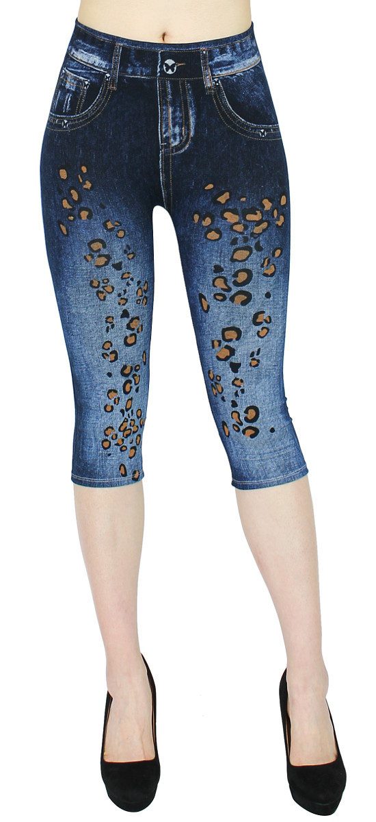 dy_mode Caprileggings Capri Jeggings Damen High günstig online kaufen