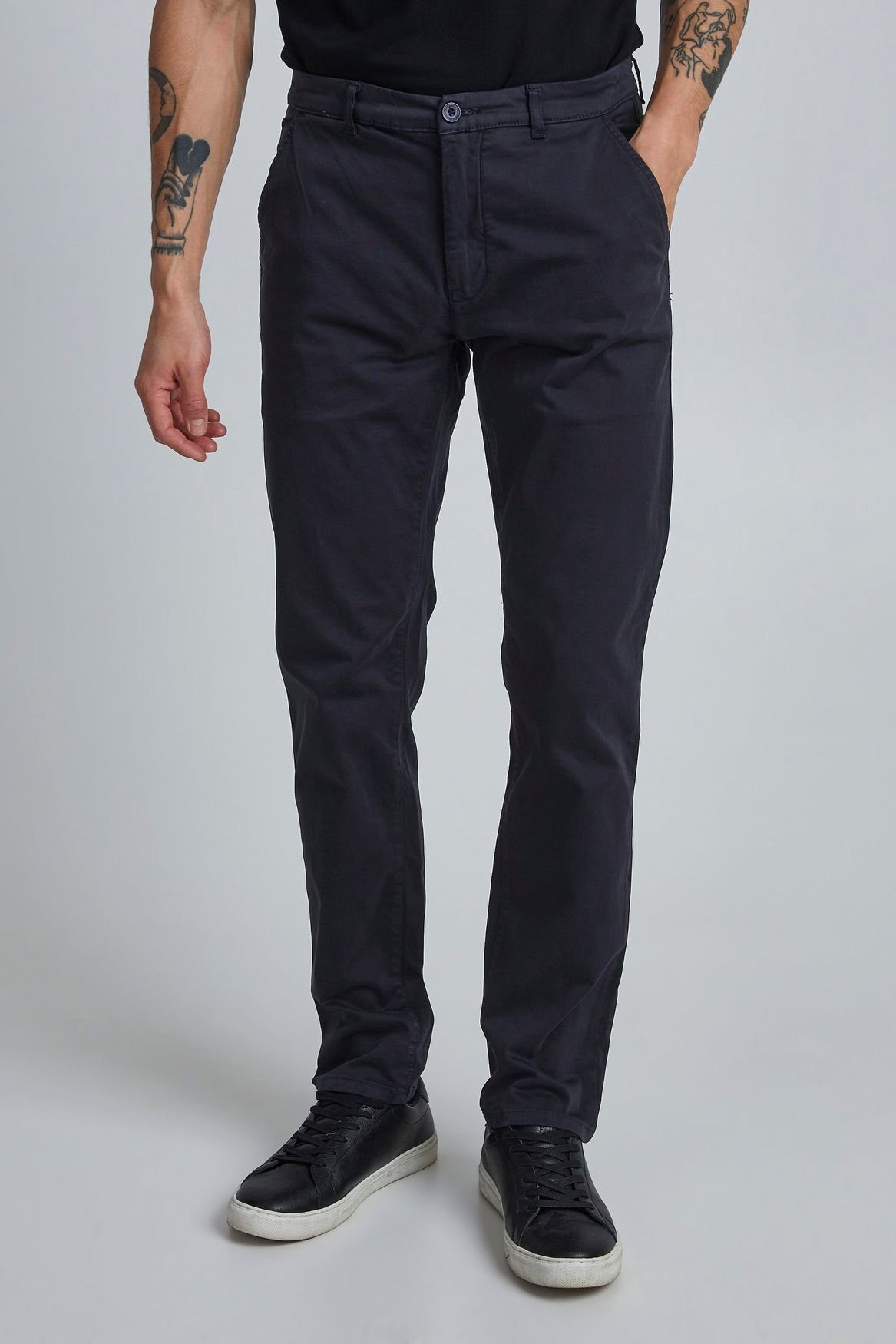 Chinohose VIGGO Hose Casual Stoff Casual Chino Fit Navy Slim in Business 4239 Friday