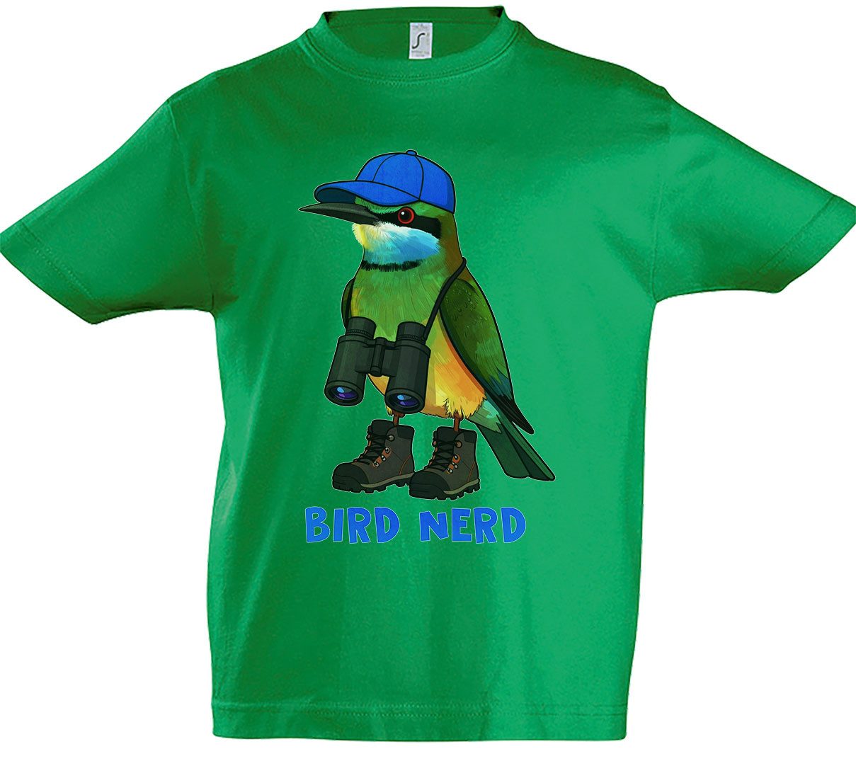 Print-Shirt Bird Nerd Kinder T-Shirt Vogel Forscher Nerd Ornithologe Vogelkunde
