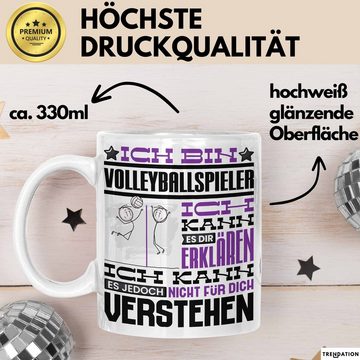 Trendation Tasse Volleyballspieler Geschenk Kaffee-Tasse Geschenkidee für Volleyballspi