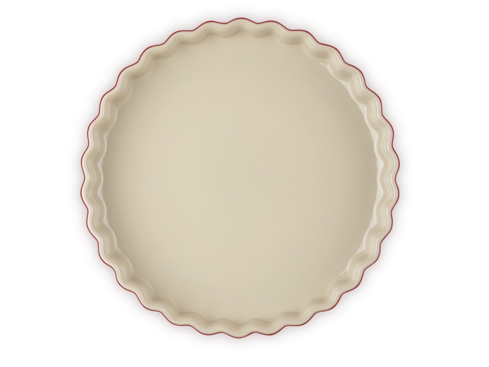 LE CREUSET Auflaufform Tarteform Tradition kirschrot 24cm, Steinzeug