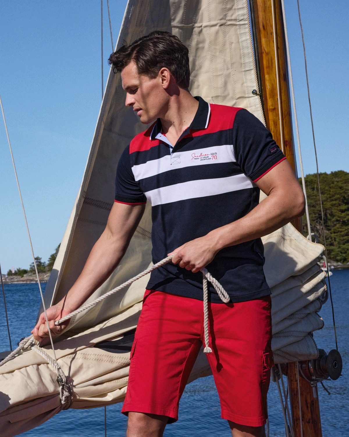 Hajo Poloshirt Pikee-Poloshirt mit Bruststreifen in günstig online kaufen