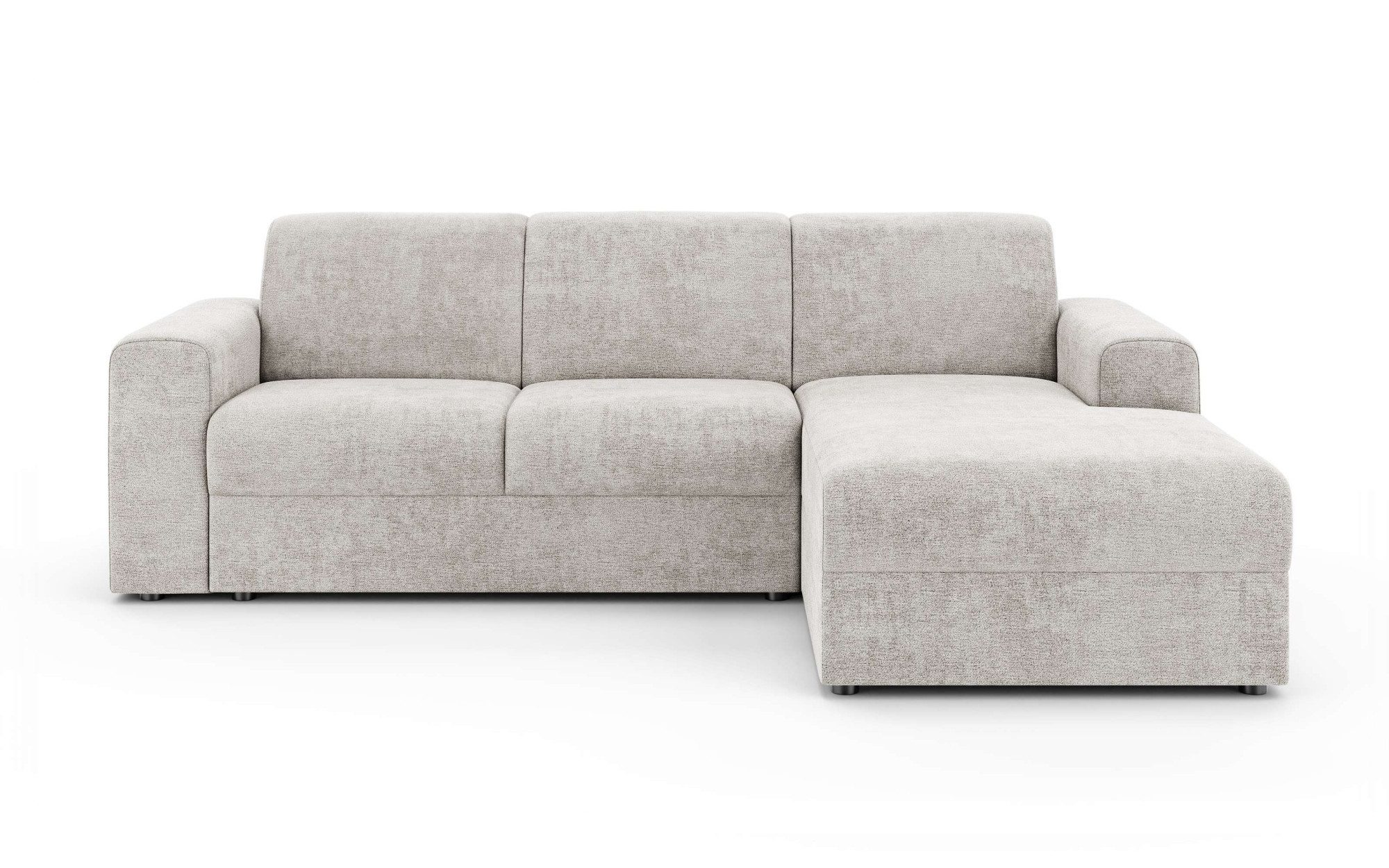 OTTO home Ecksofa BORNHOLM 2.0 L-Form, Breite 220 cm, Verlässliche Qualität, Struktur, Recamiere links/rechts bestellbar, Bezug - Chenille oder Struktur