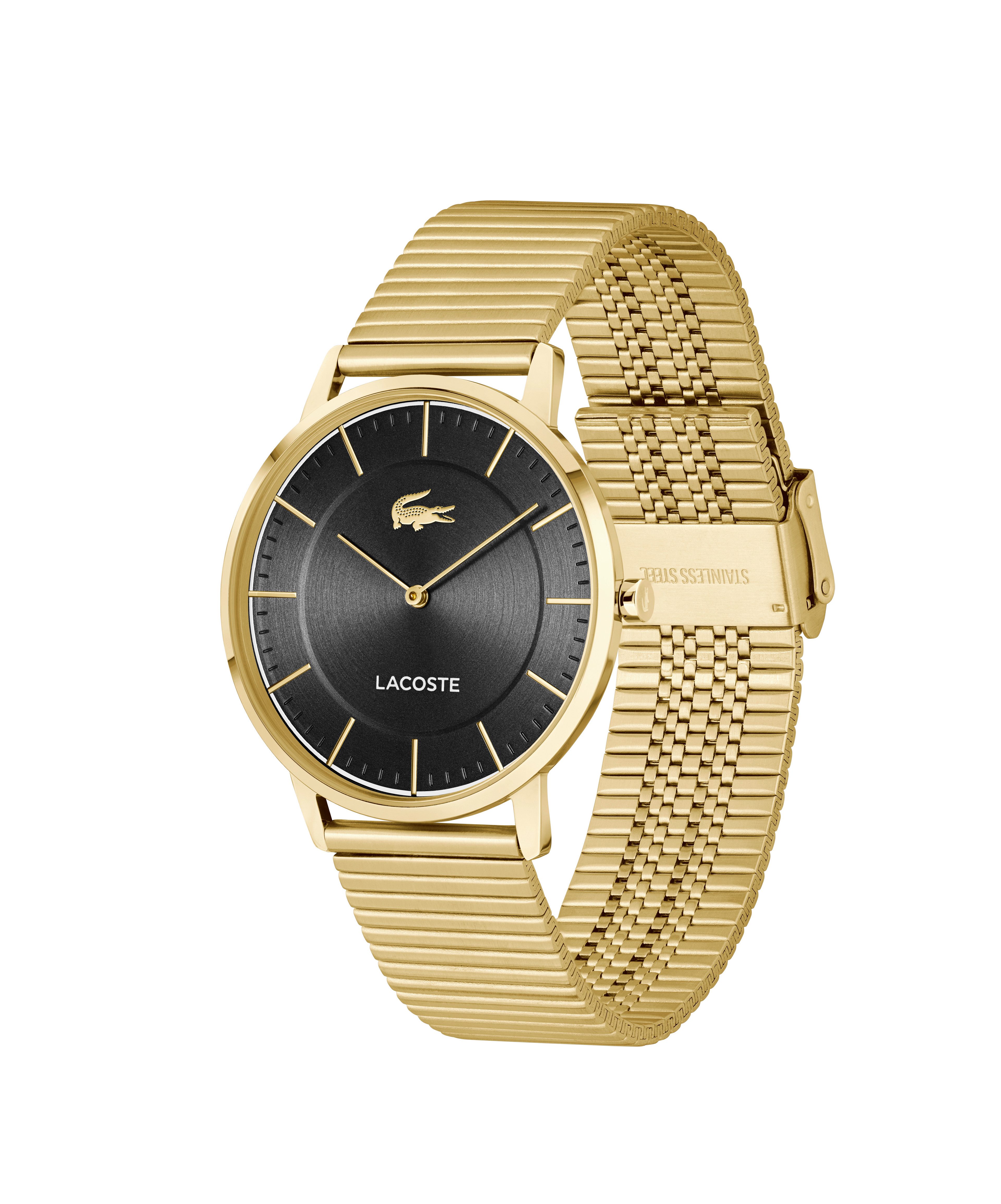 Lacoste Quarzuhr CROCORIGIN 2011475, Armbanduhr, Herrenuhr, Edelstahlarmband, analog