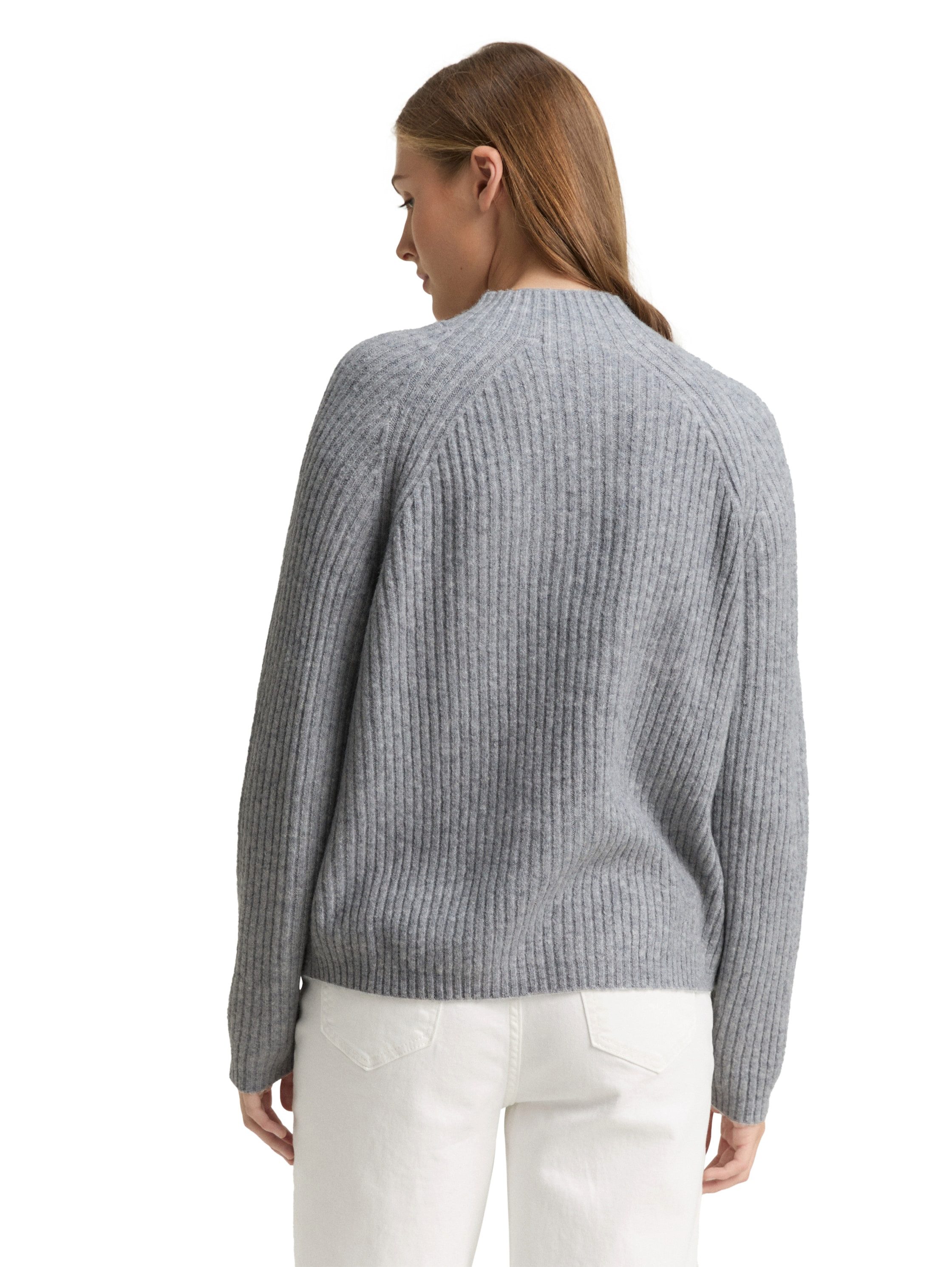 TOM TAILOR Denim Strickpullover mit Stehkragen günstig online kaufen