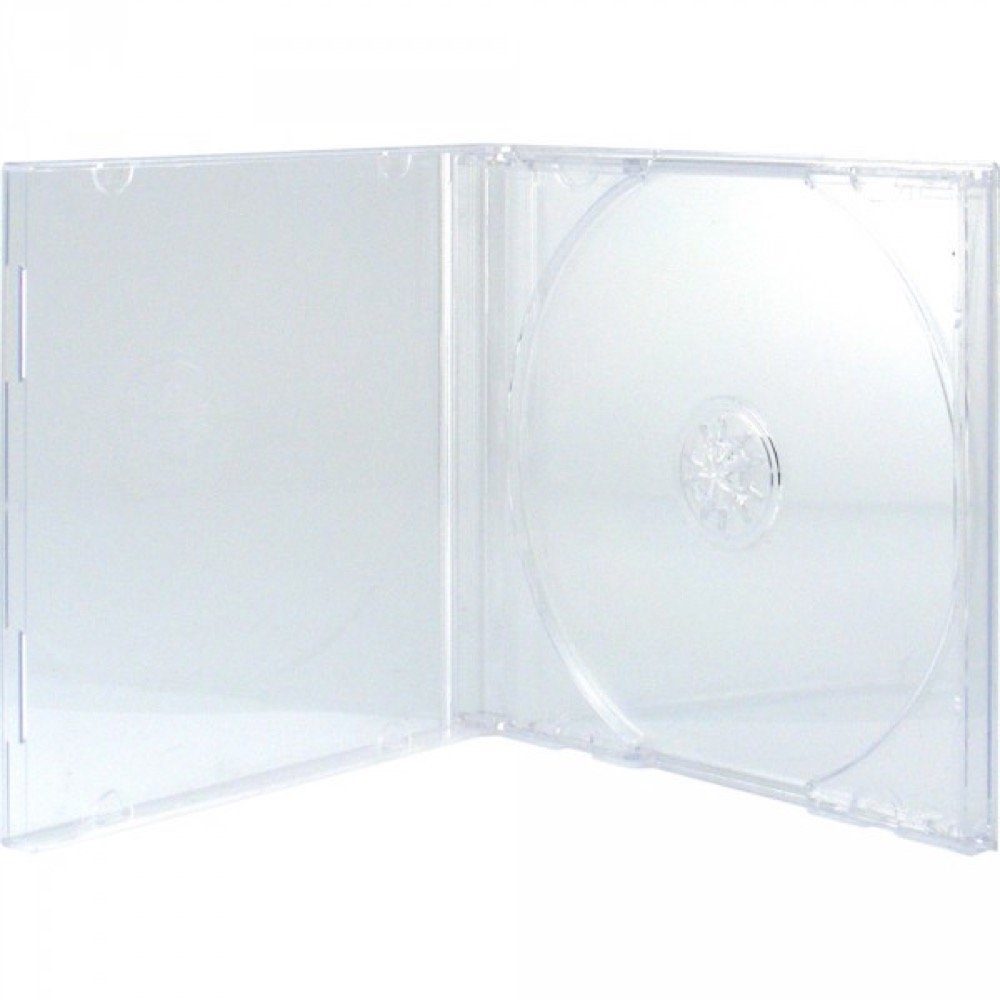 Mediarange CD-Hülle 100 CD Hüllen 1er Jewelcase 10,4 mm für je 1 BD / CD / DVD transparent