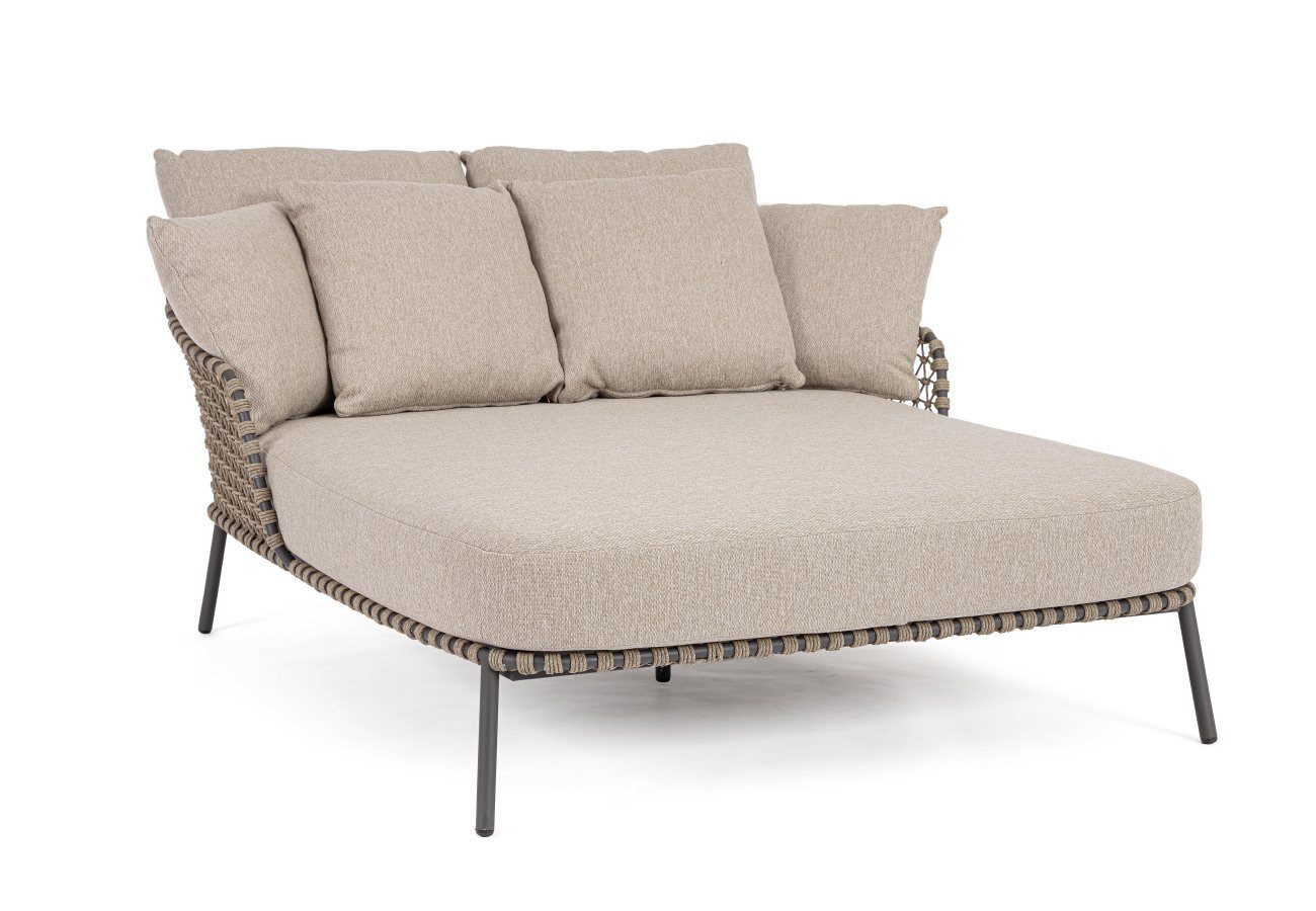 Daybed Ivissa aus Metall, Anthrazit