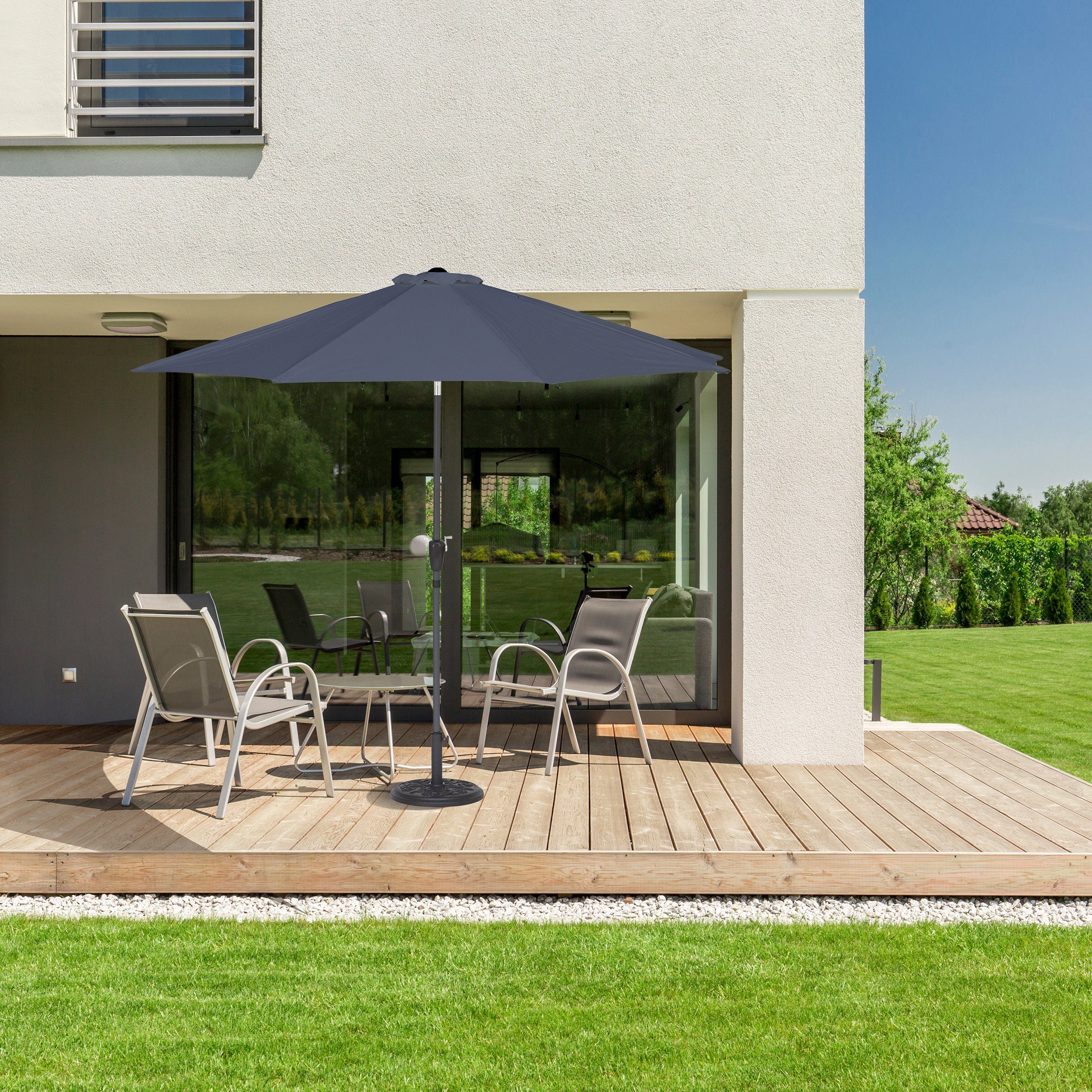 relaxdays Sonnenschirm Ø 300 cm günstig online kaufen
