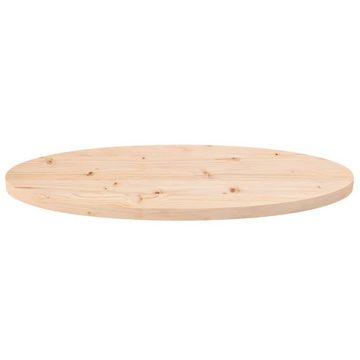 vidaXL Tischplatte Tischplatte 60x30x2,5 cm Massivholz Kiefer Oval (1 St)