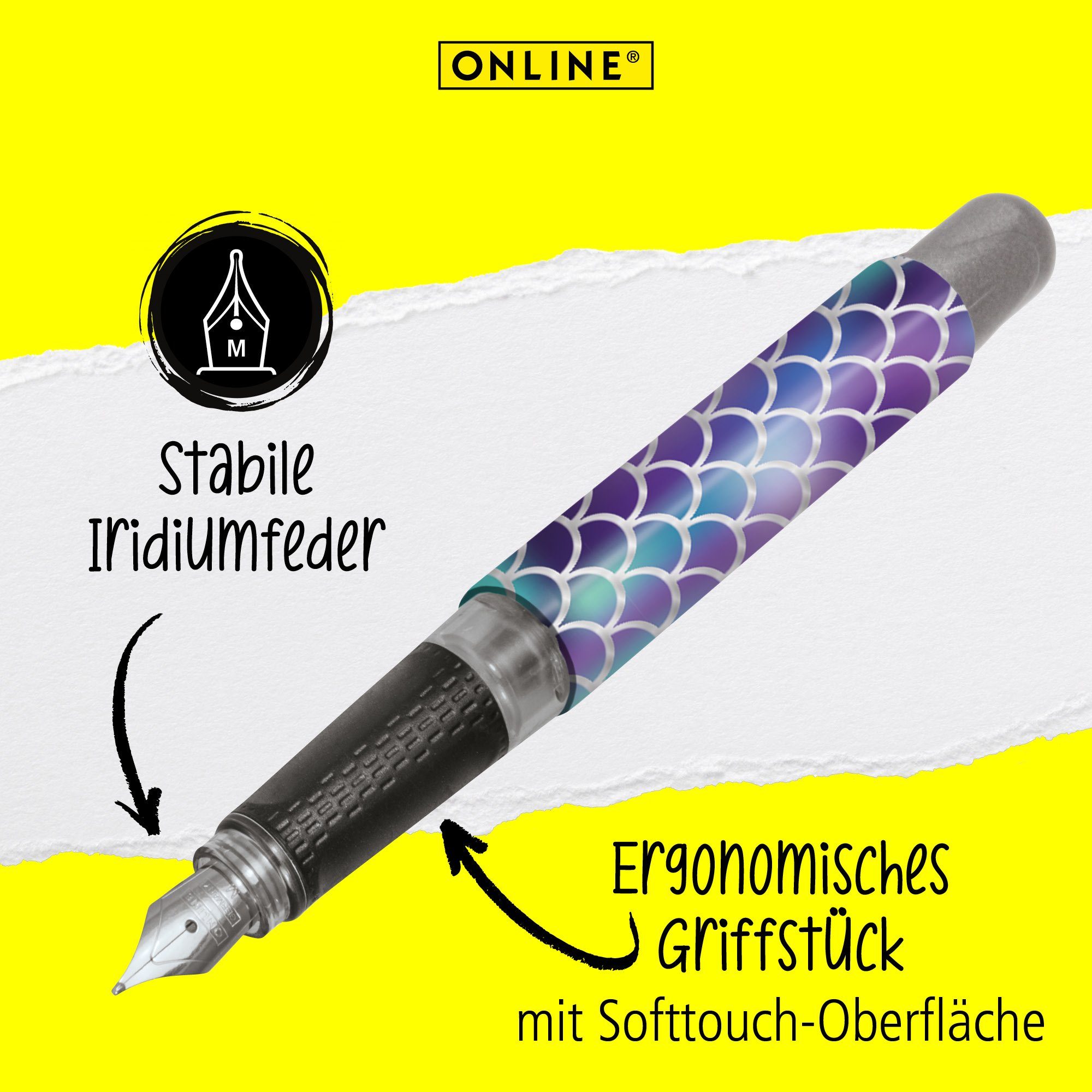 Deutschland ideal Online Pen Dreams ergonomisch, hergestellt in für die Shiny Schule, Füllhalter, College Füller