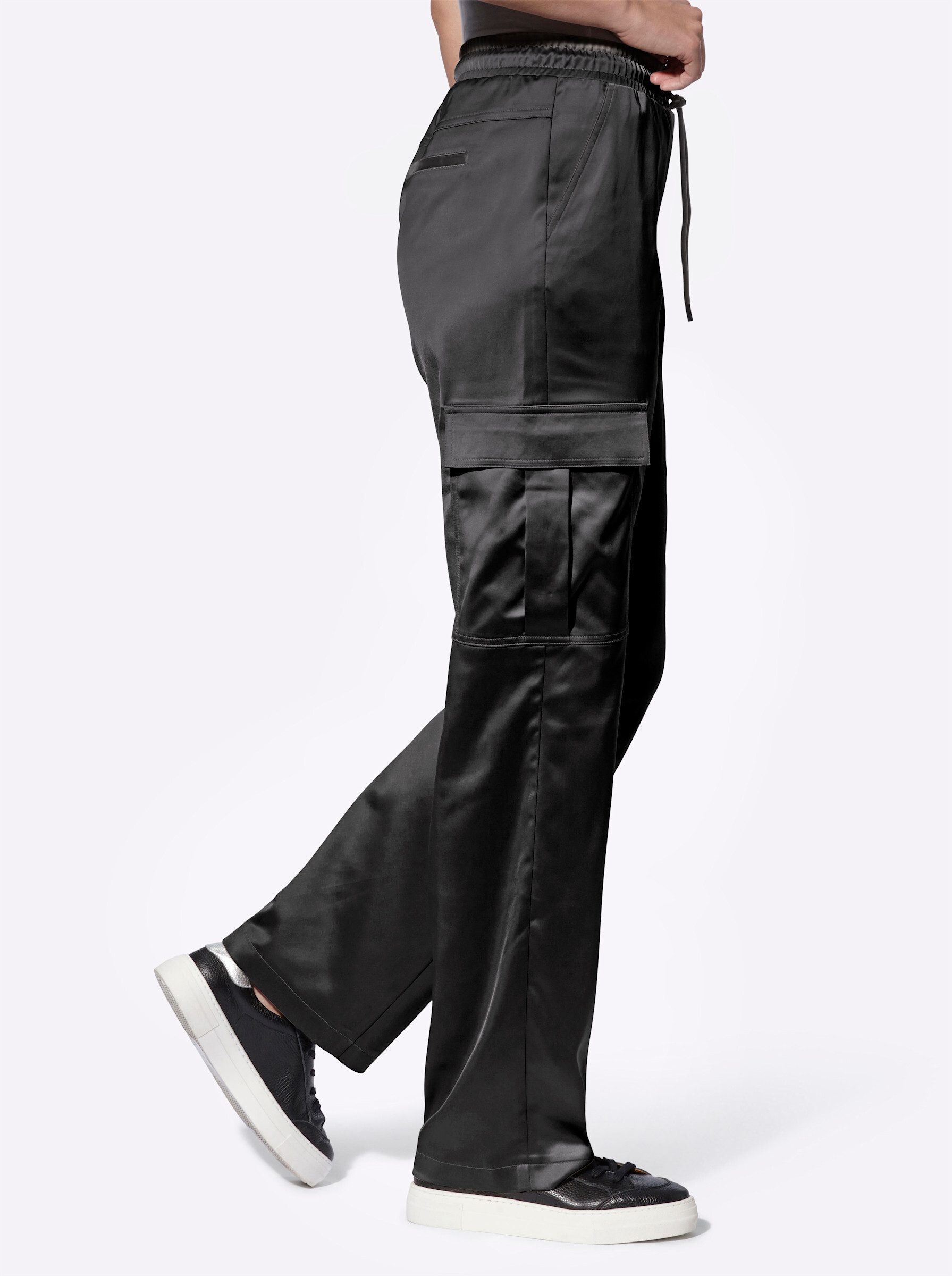 heine Jerseyhose Satin-Hose normal