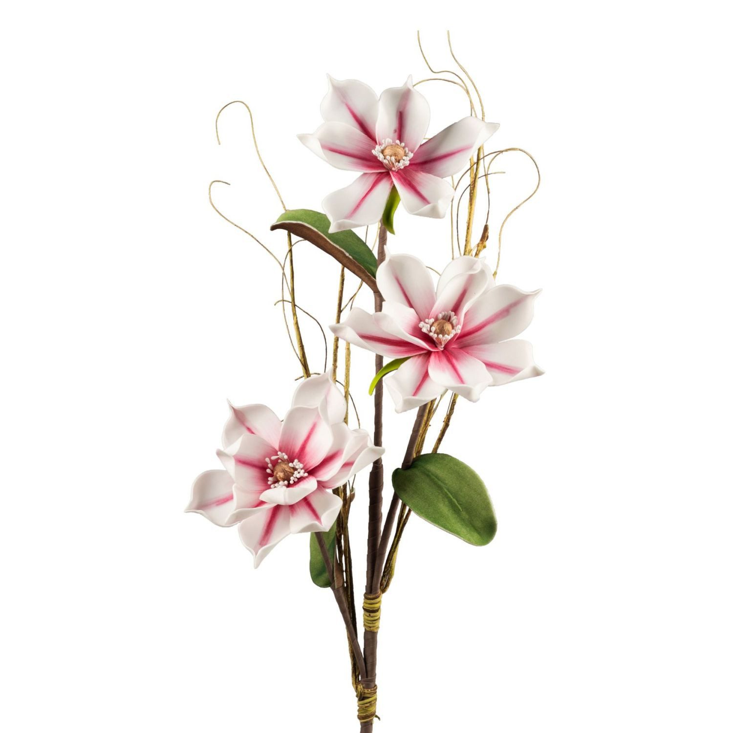 Kunstblume Foam Flower Magnolie, formano, Höhe 105 cm, Höhe: 105cm, Farbe: Weiß, Motiv: Magnolie