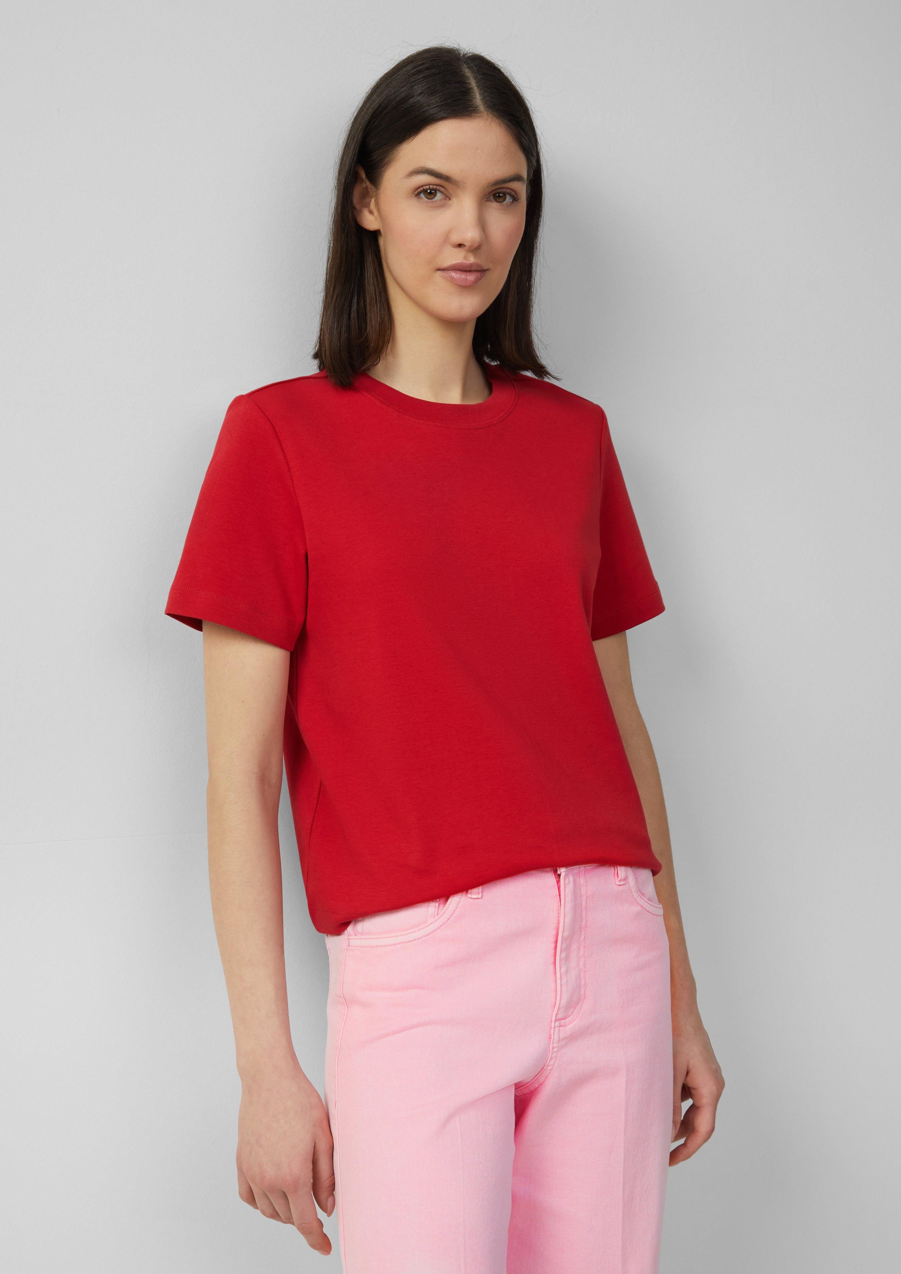 s.Oliver Kurzarmshirt T-Shirt aus Interlockjersey mit günstig online kaufen