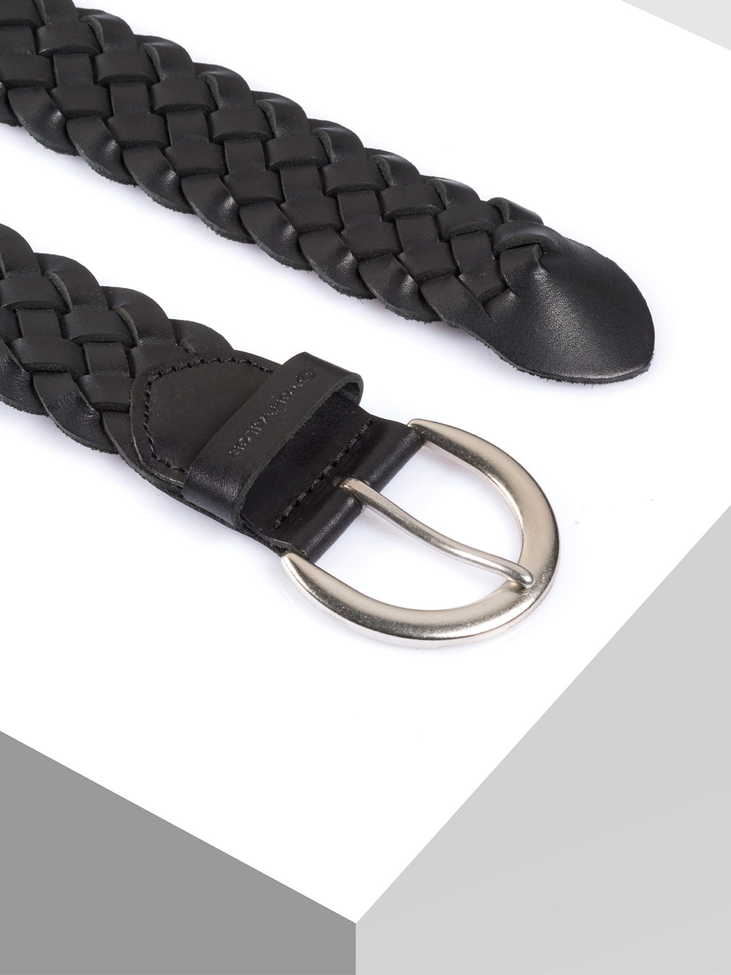 TOM TAILOR Flechtgürtel TTLISA 4 cm breiter Damengürtel, Flechtledergürtel, modisches Must-Have