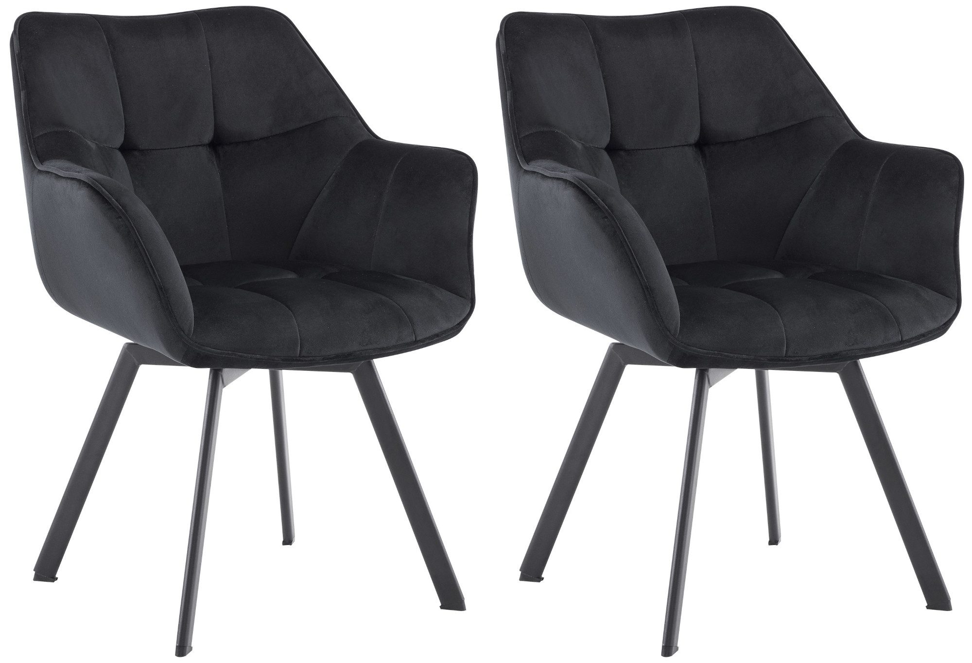 CLP Esszimmerstuhl Jordi (2er Set, 2 St), Metallgestell drehbar, bis 150 kg günstig online kaufen