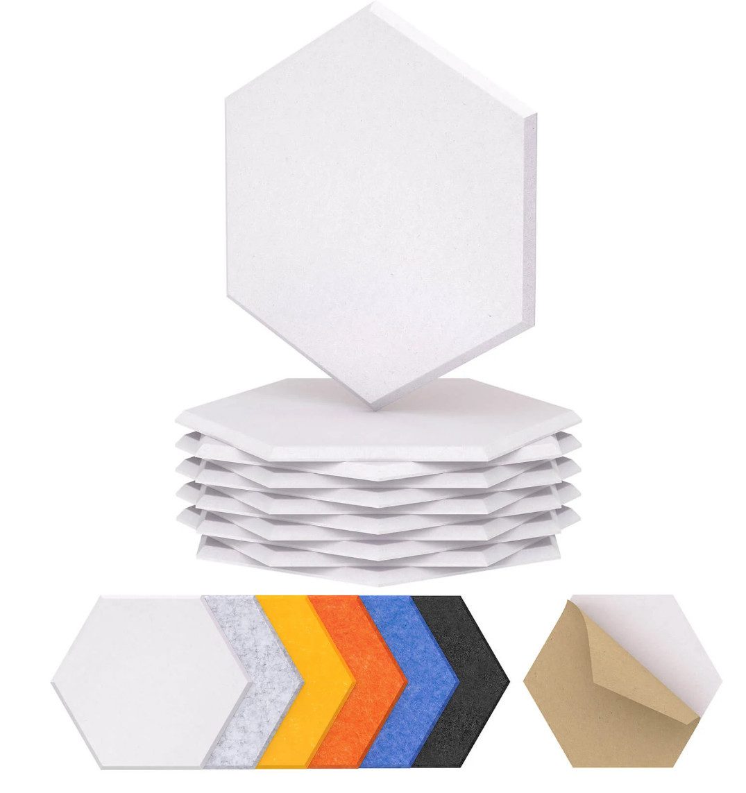 TONOR Akustikplatte TONOR Hexagon Akustikpaneele 12er Set Schallabsorber Wand & Raum