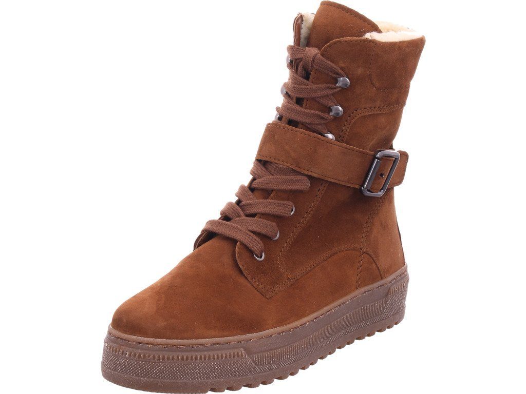Gabor »Gabor Damen Winter Stiefel Boots Stiefelette warm Schnürer braun