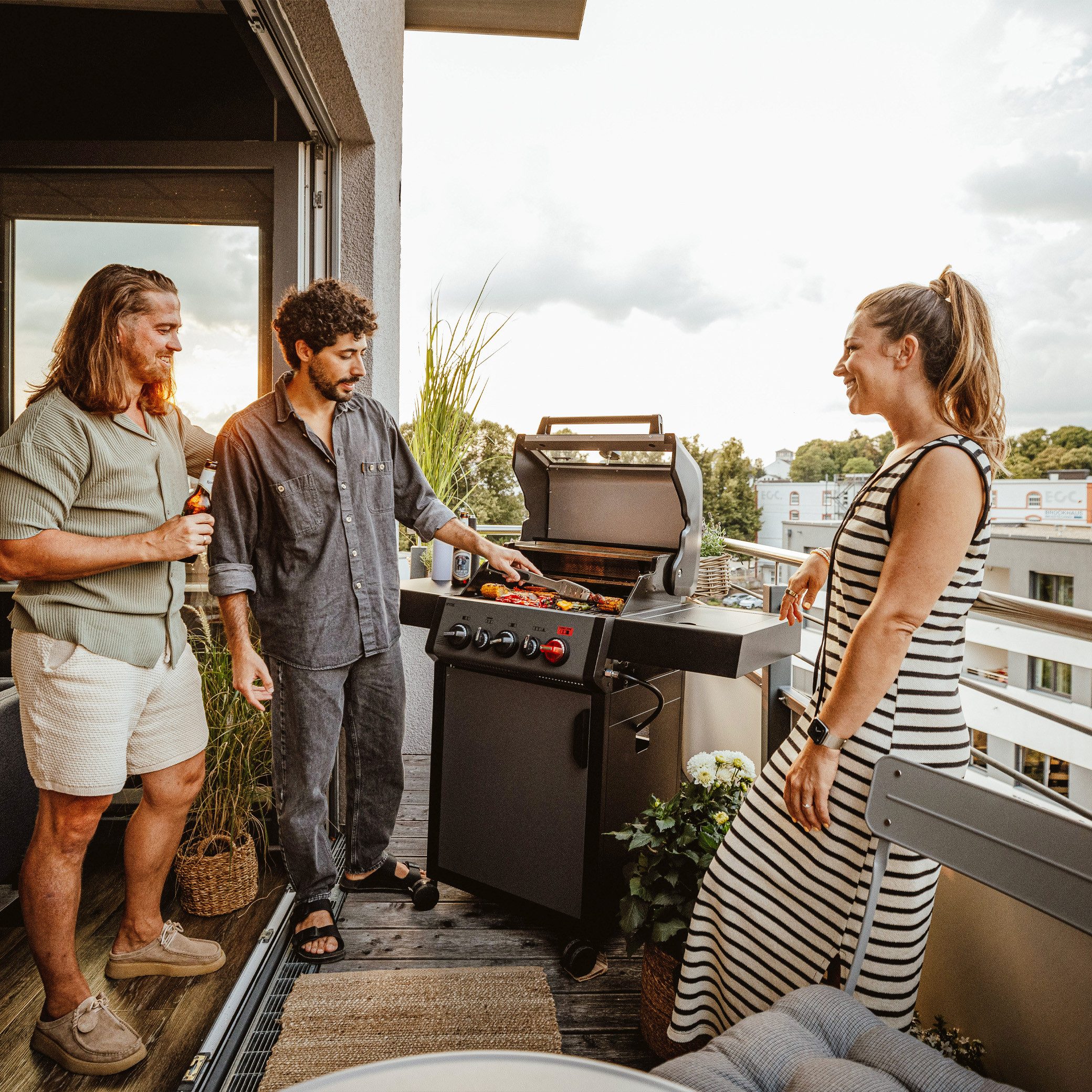 Enders® Gasgrill Hyde 3 SIKR Turbo inkl. Premium Wetterschutzhülle