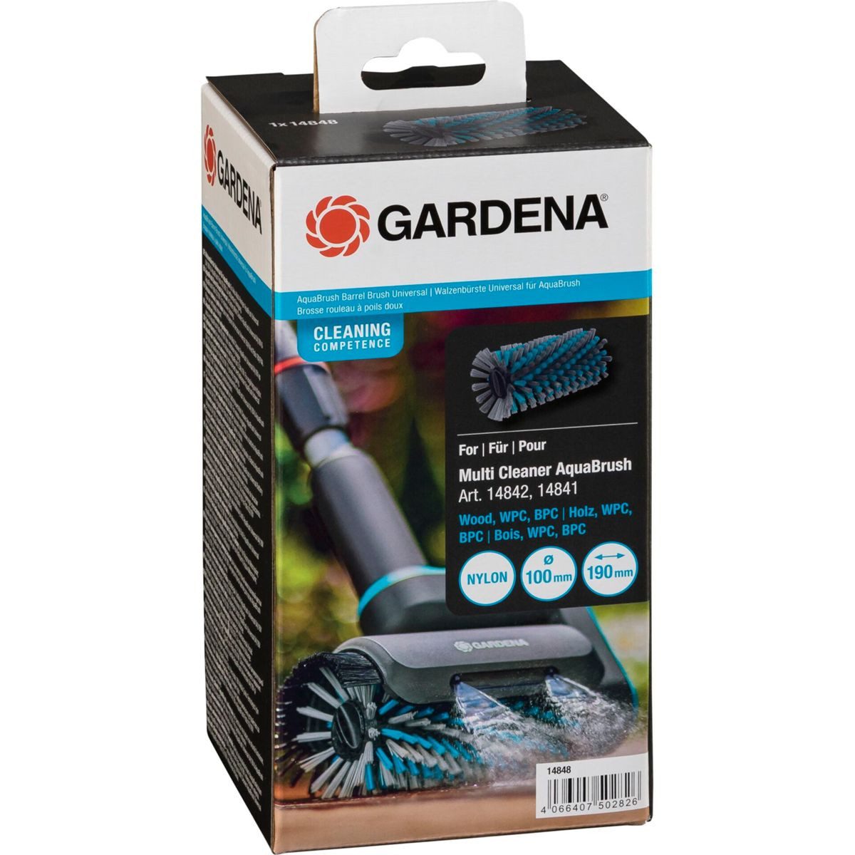 GARDENA Reinigungs-Set Walzenbürste Universal AquaBrush
