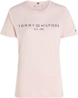 Tommy Hilfiger T-Shirt REG CORP LOGO C-NK SS mit Tommy Hilfiger Logoschriftzug, Rundhals