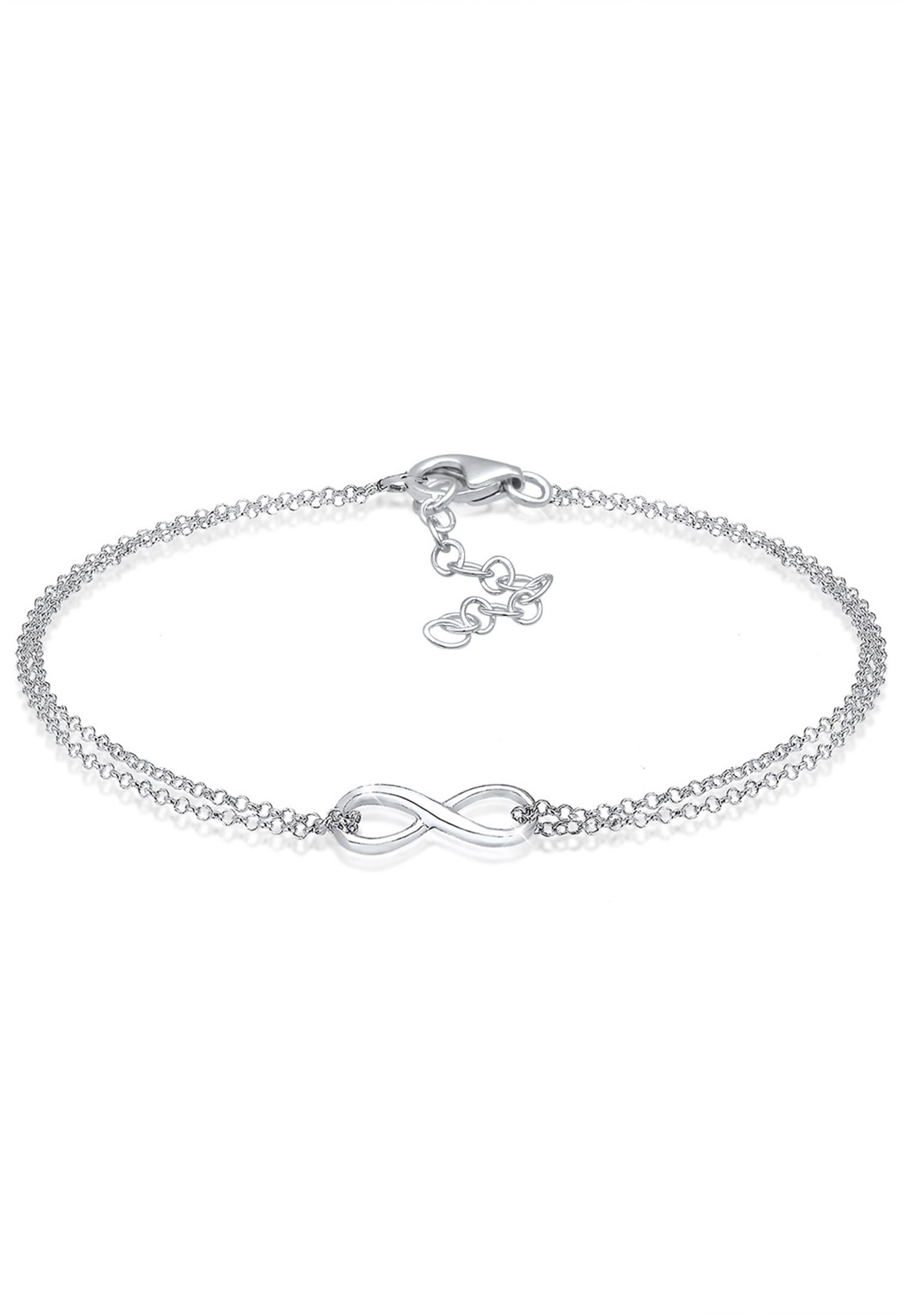 Elli Armband »Infinity Symbol Love Unendlichkeit Layer Silber«