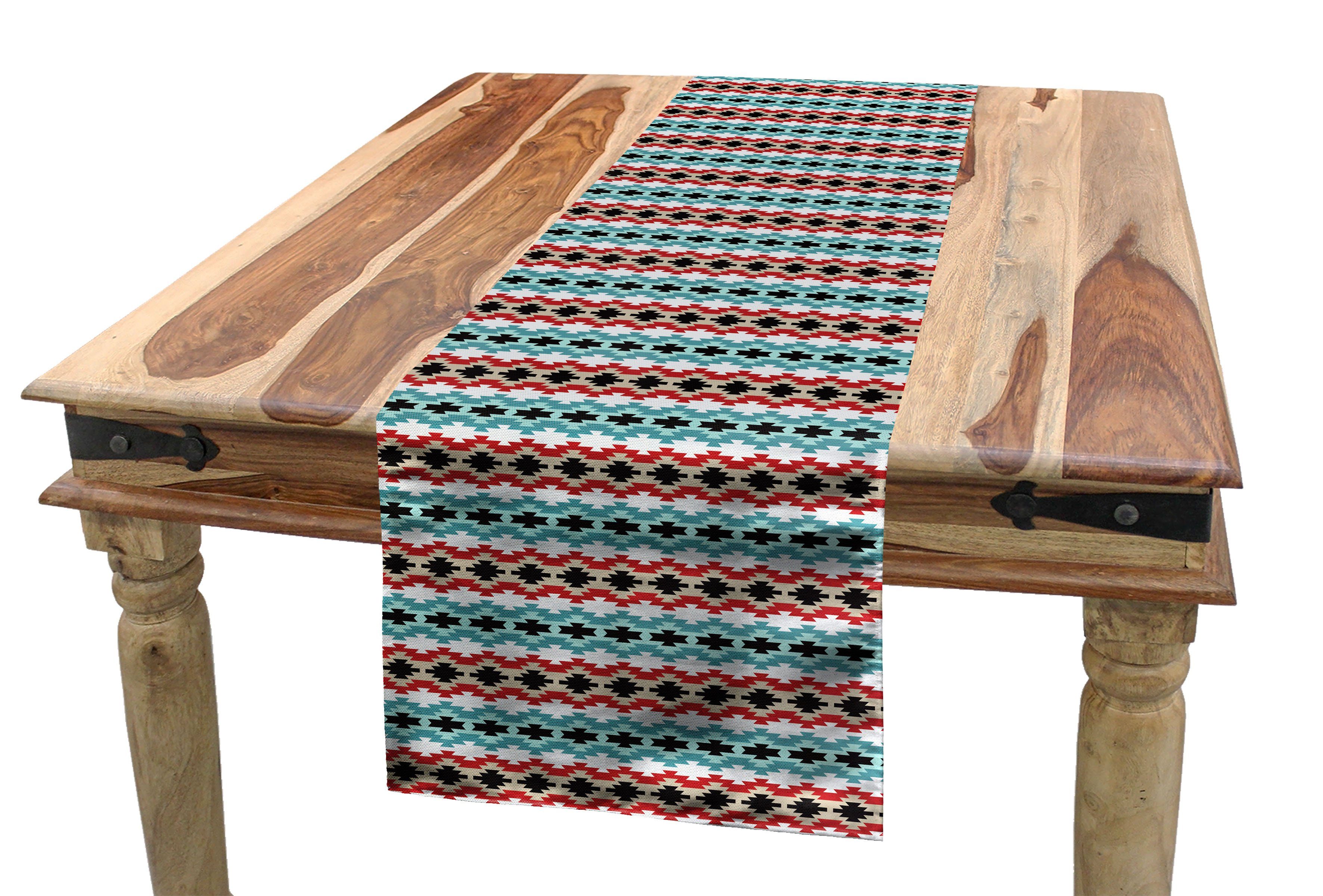Abakuhaus Tischläufer Esszimmer Küche Rechteckiger Dekorativer Tischläufer, afghanisch Timeless Motive Muster