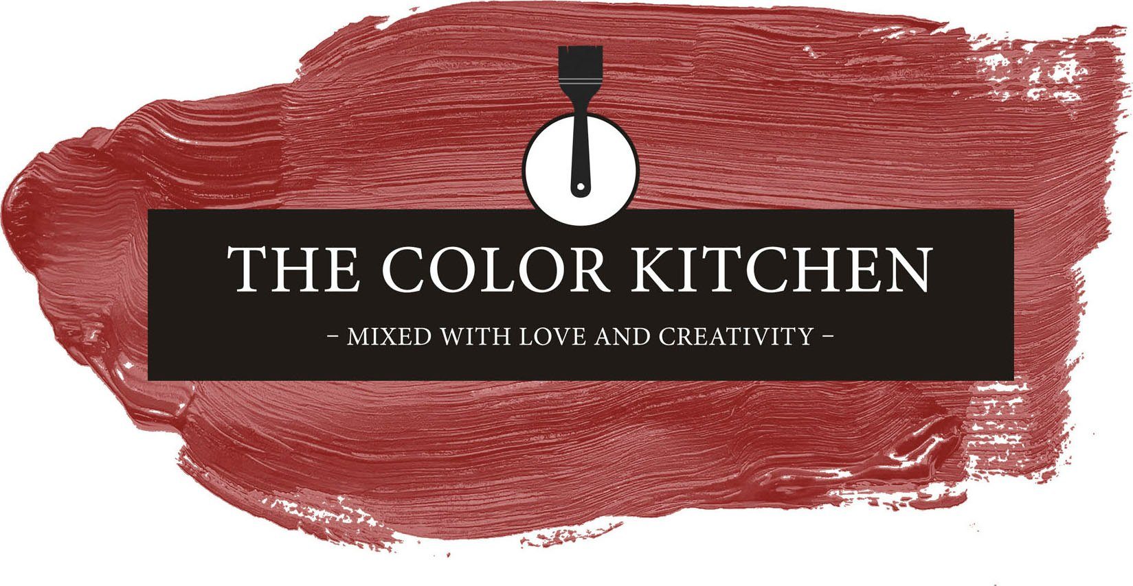 A.S. Création Wand- und Deckenfarbe Seidenmatt Innenfarbe THE COLOR KITCHEN, für Wohnzimmer Schlafzimmer Flur Küche, versch. Rottöne TCK7005 Cheeky Chilli
