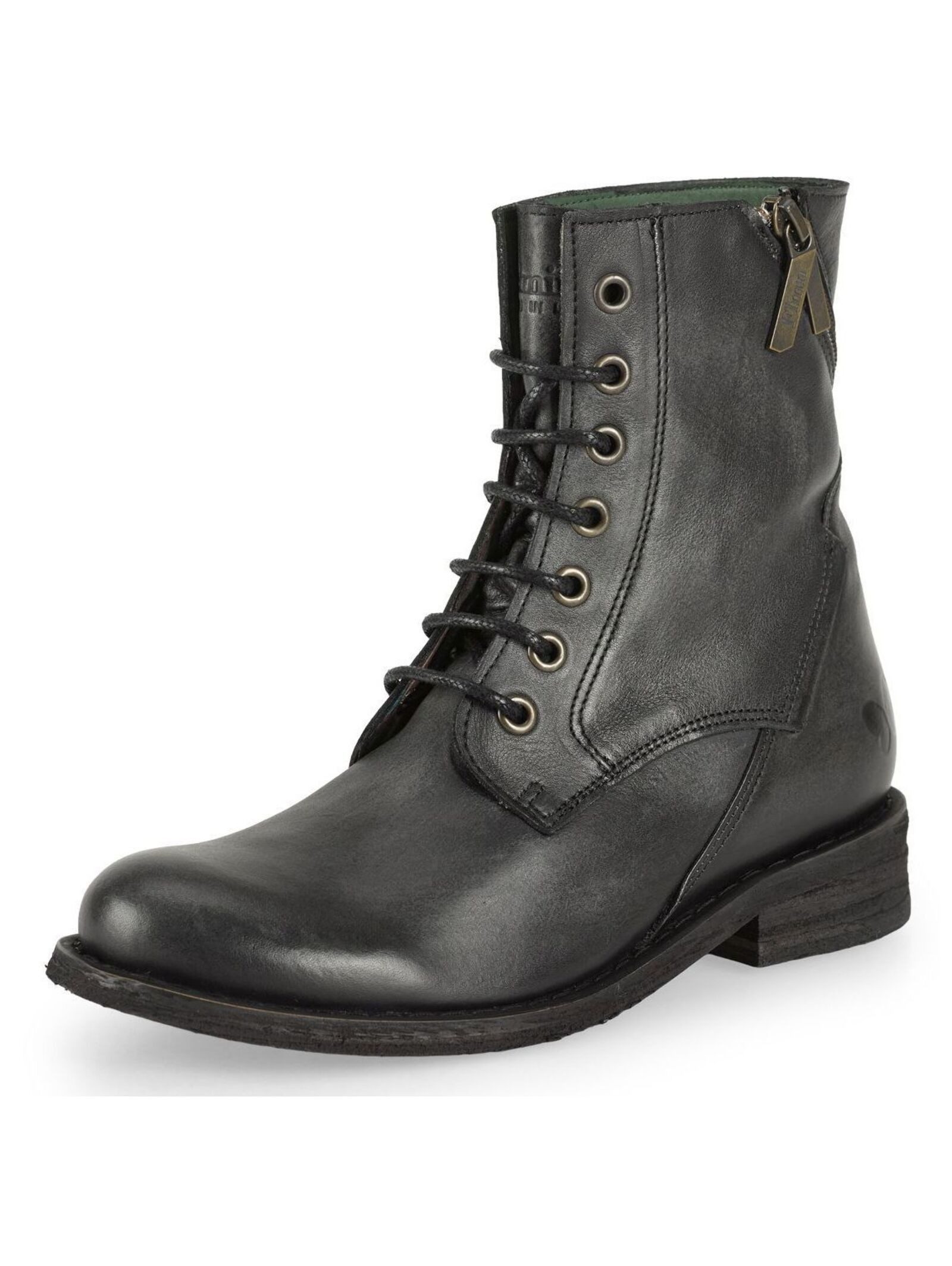 Felmini Stiefelette Leder . Schnürstiefelette