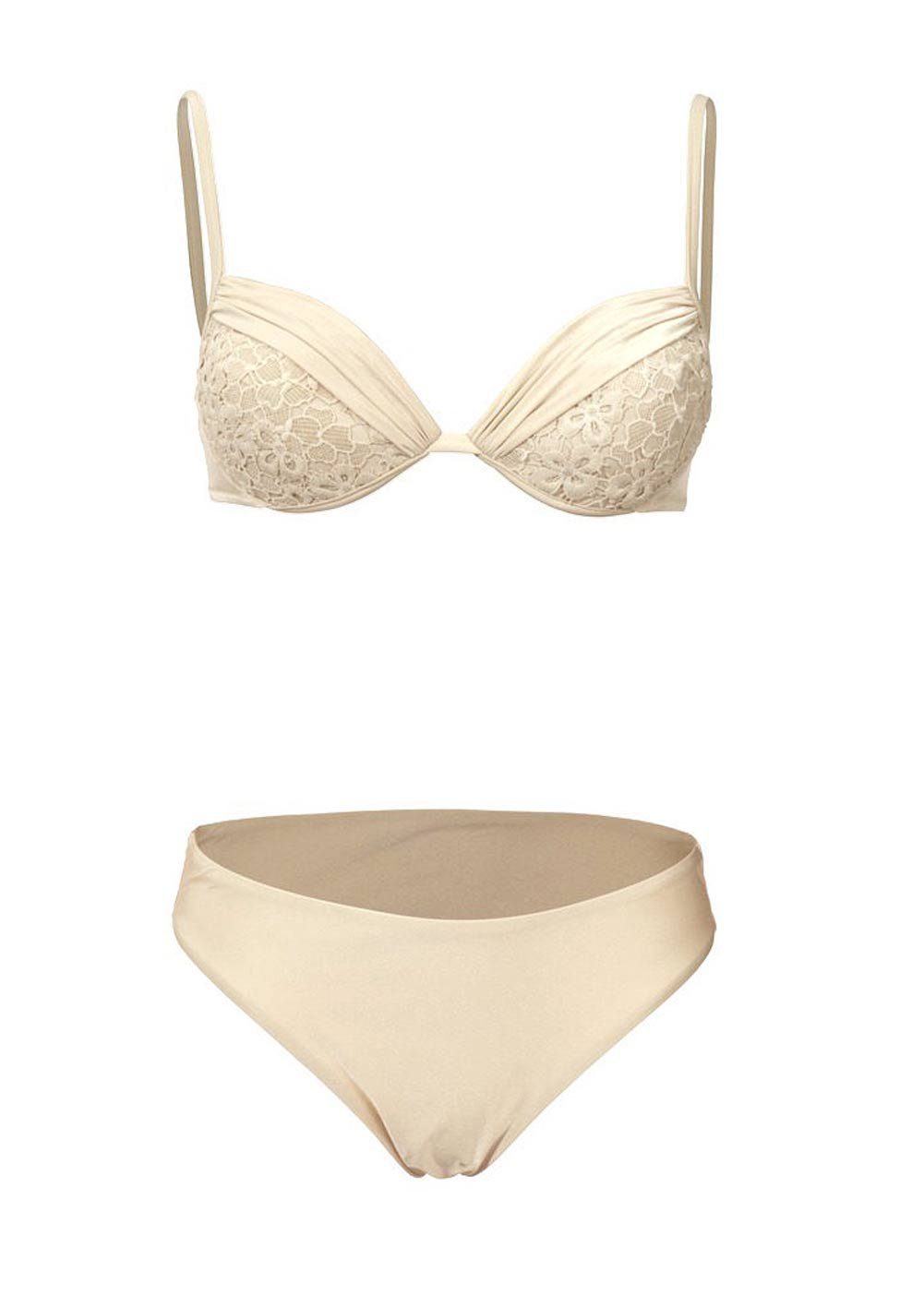 heine PushUpBikini Heine Damen PushupBikini, creme, DCup