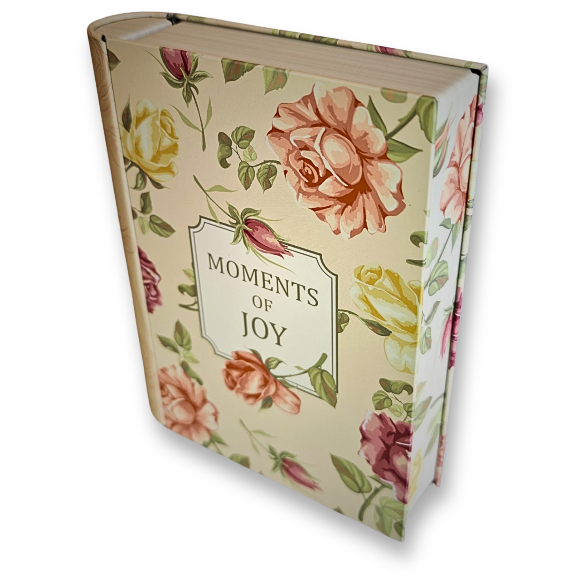 MediMuc Keksdose Buchdose Moments of Joy, (Dekoration für Küche und Wohnung), mit Scharnierdeckel