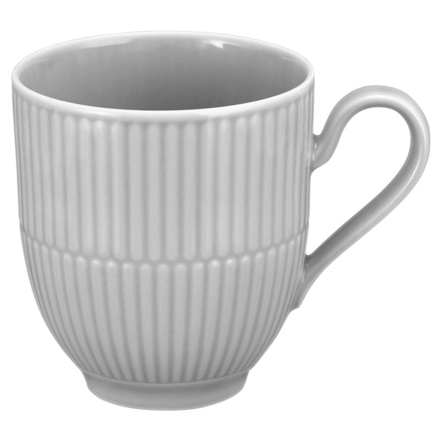 Seltmann Weiden Tasse AMINA, 350 ml, Silbergrau, Mikrowellengeeignet, Porzellan, Spülmaschinenfest