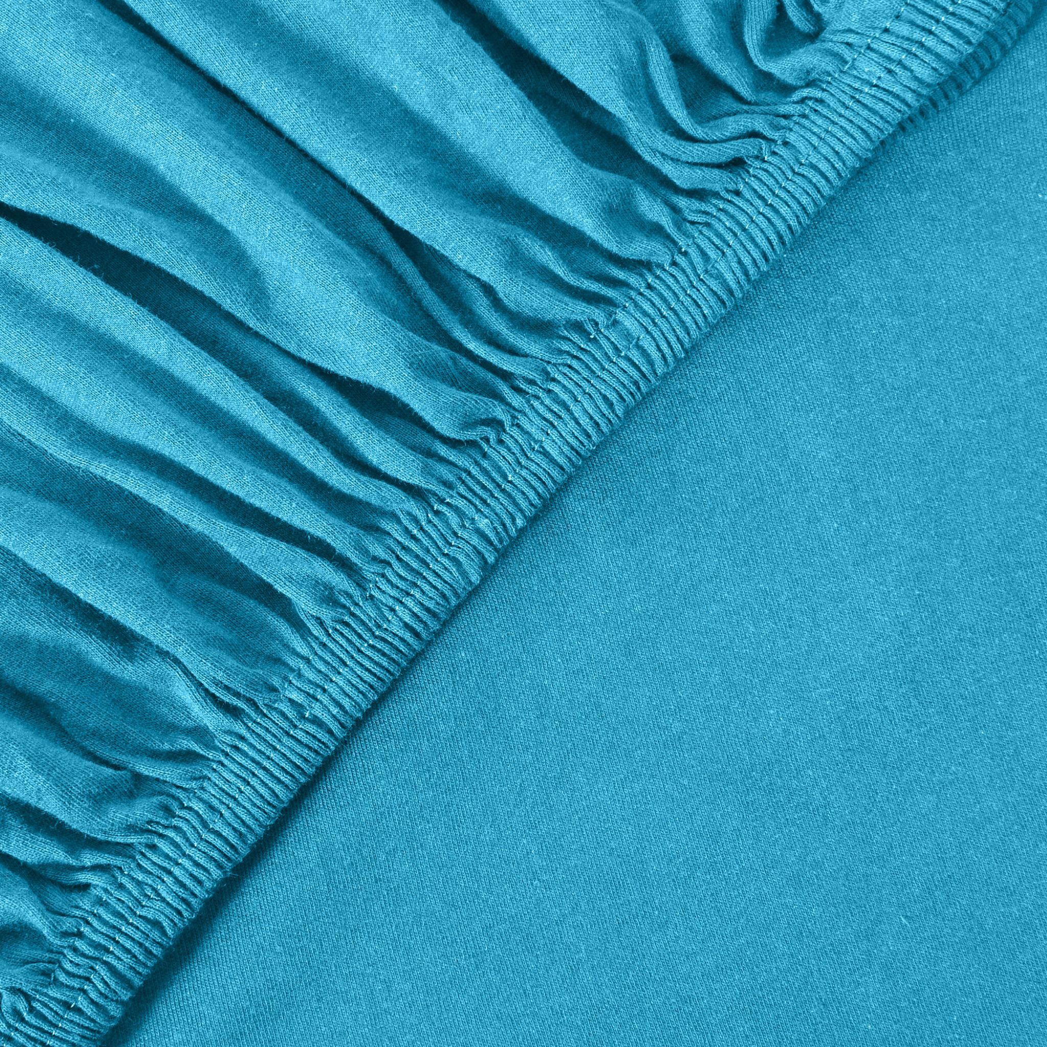leevitex® Spannbettlaken 180x200 - 200x220 cm, 40 cm Steghöhe, Stoffdicke 150 g/m², Jersey, Gummizug: rundum, (1 Stück), OEKO-TEX® Standard 100 Zertifikatsnumme – Bild 2 von 5