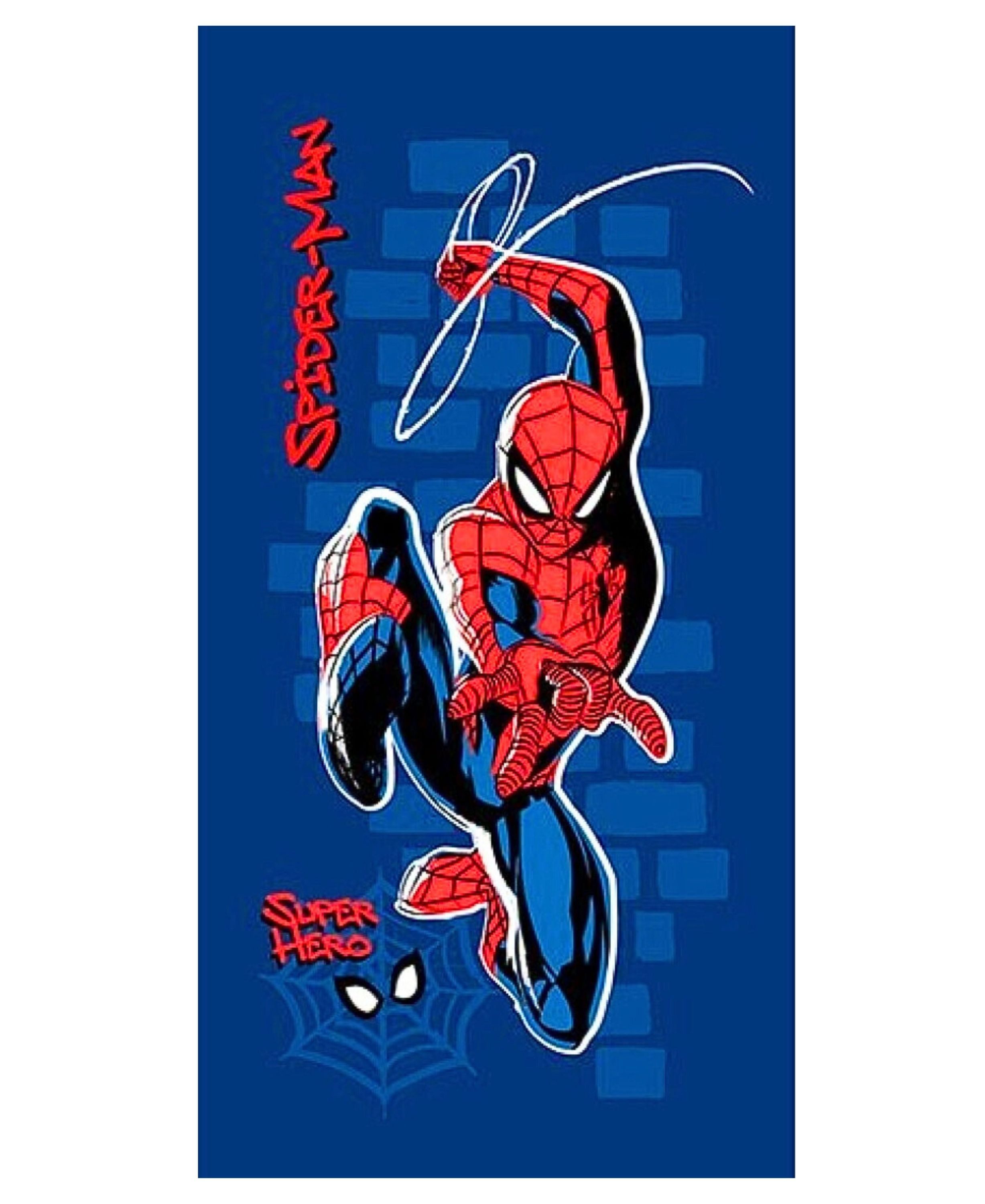 Spiderman Badetuch MARVEL, Baumwolle, Kinder Strandtuch 70 x 140 cm günstig online kaufen