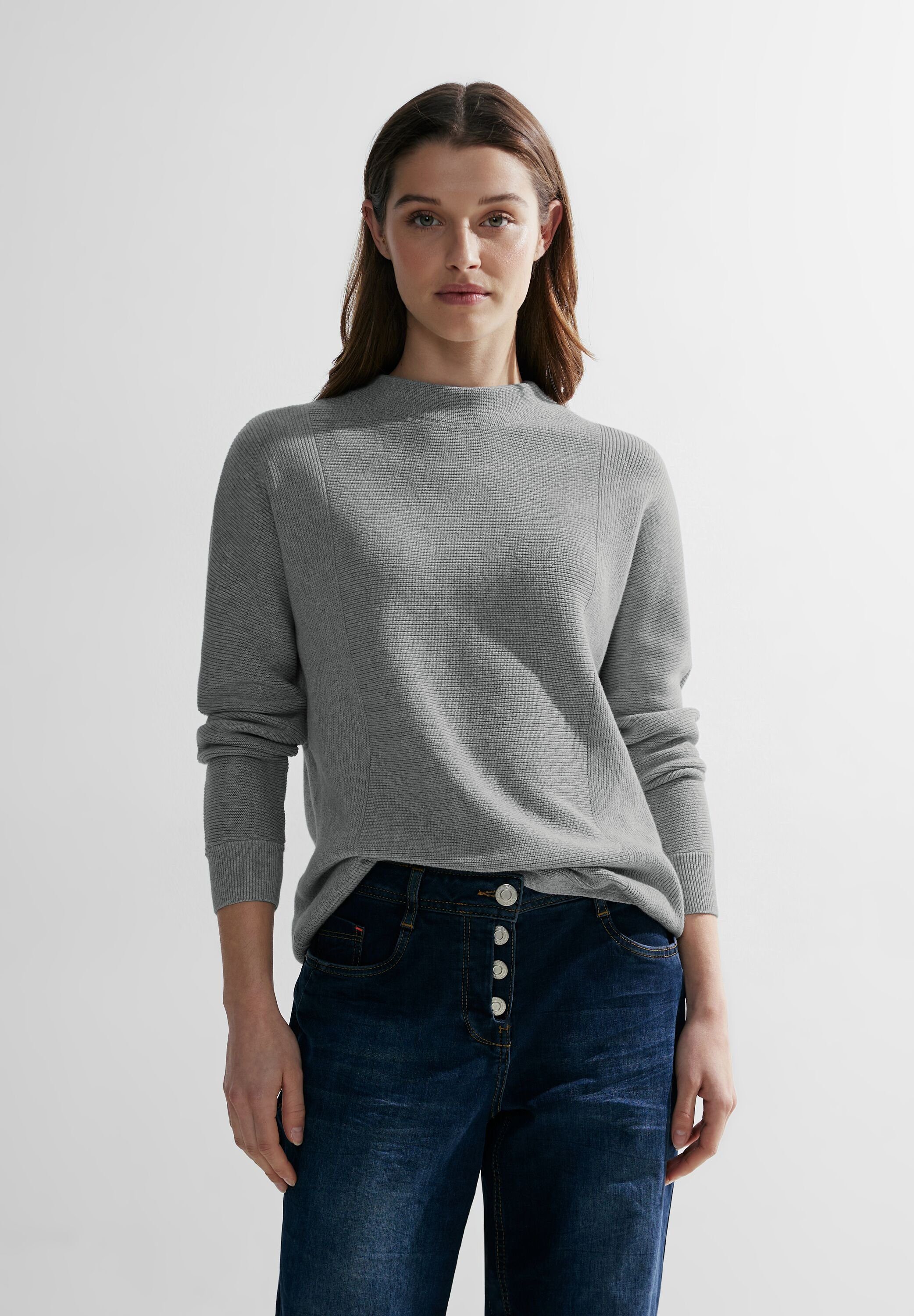 Cecil Strickpullover Structure Mix Dolman mit Strukturmix