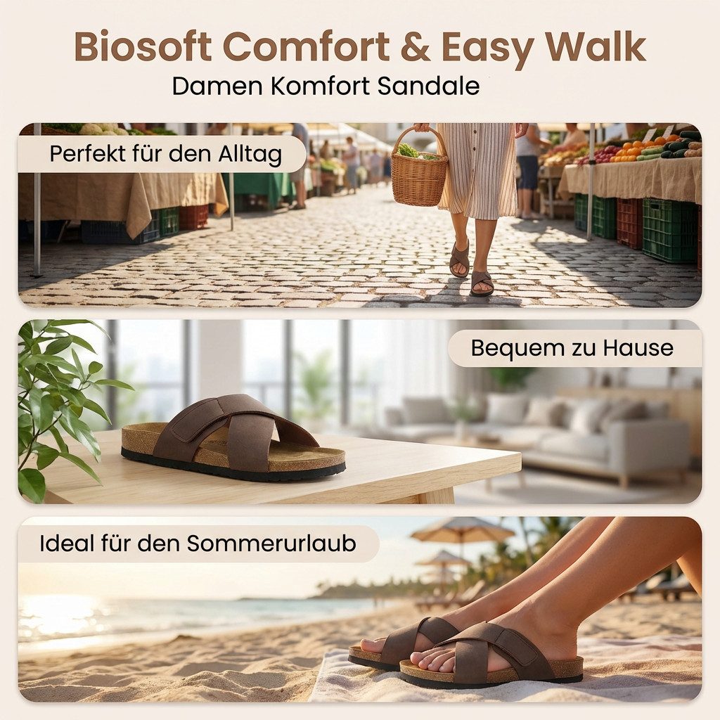 Biosoft Comfort & Easy Walk DOLLY schwarz 37 Sandale