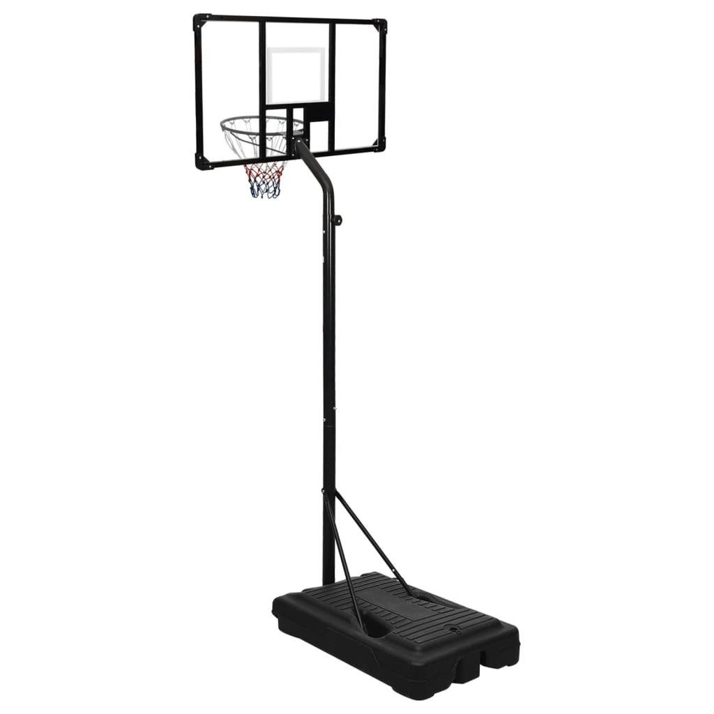 vidaXL Basketballkorb Korb Transparent Polycarbonat 256-361 Basketballständer cm Basketball
