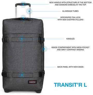 Eastpak Weichgepäck-Trolley TRANSIT'R L, 2 Rollen, Reisegepäck Aufgabegepäck Reisekoffer mit TSA Schloss