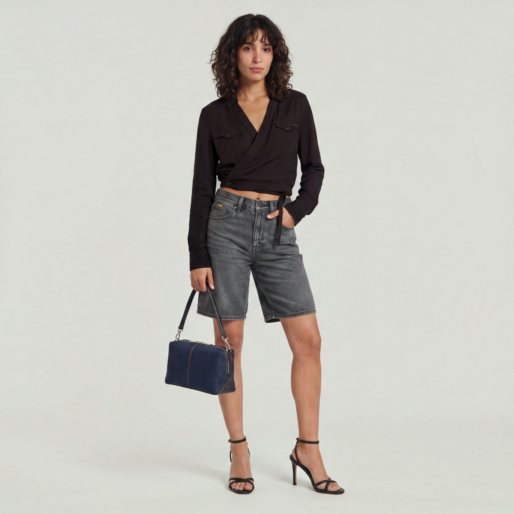 G-STAR Shorts Viktoria Bermuda Shorts Clean Edge