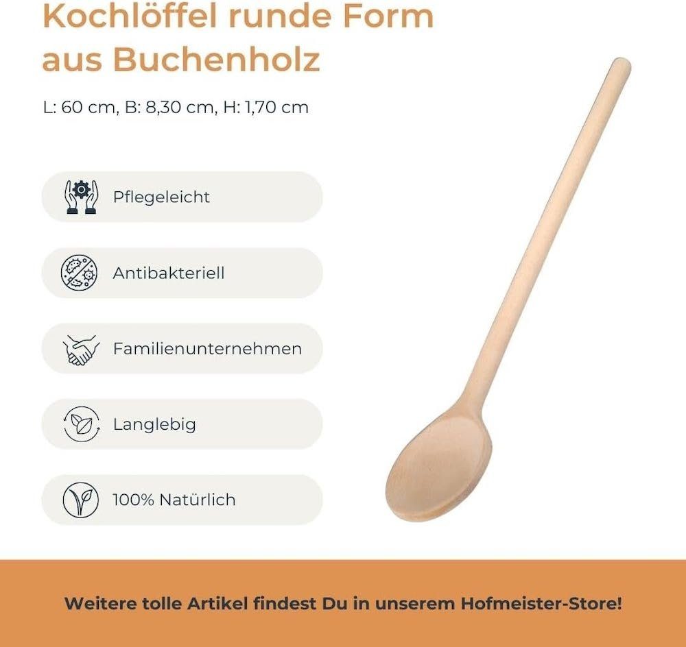 Kochlöffel, Hofmeister Küchenhelfer Buchenholz Holzlöffel Rührlöffel