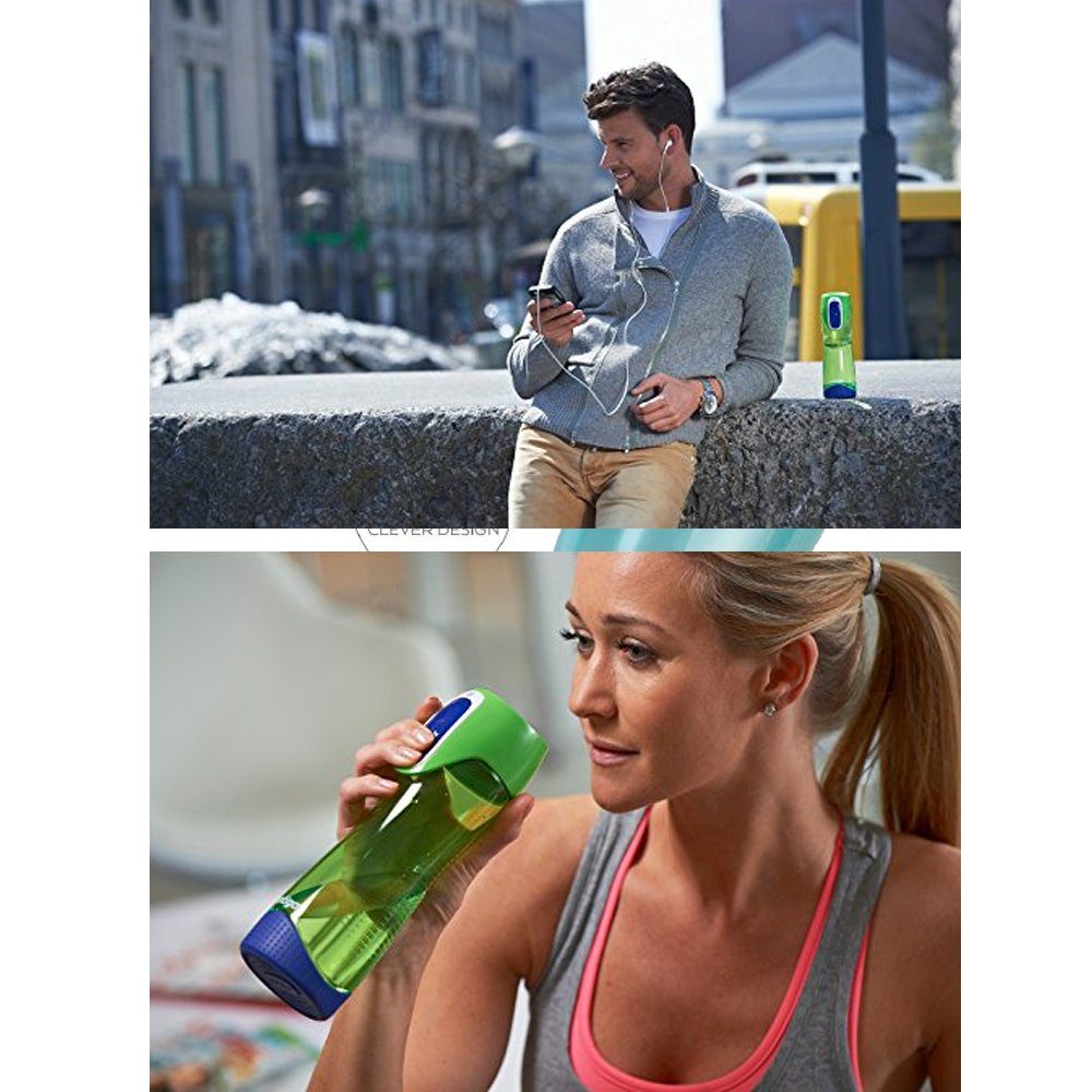 CONTIGO Contigo Trinkflasche Sport citron Isolierflasche Fitness Swish - - Flasche 500ml grün