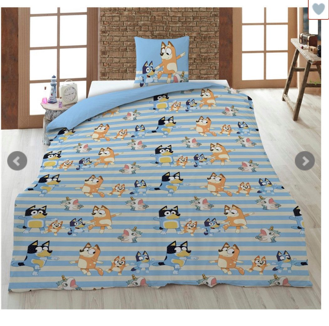 AY!Max Kinderbettwäsche BLUEY Wende Bettwäsche Set 2tlg 135 x 200 cm 100% B günstig online kaufen
