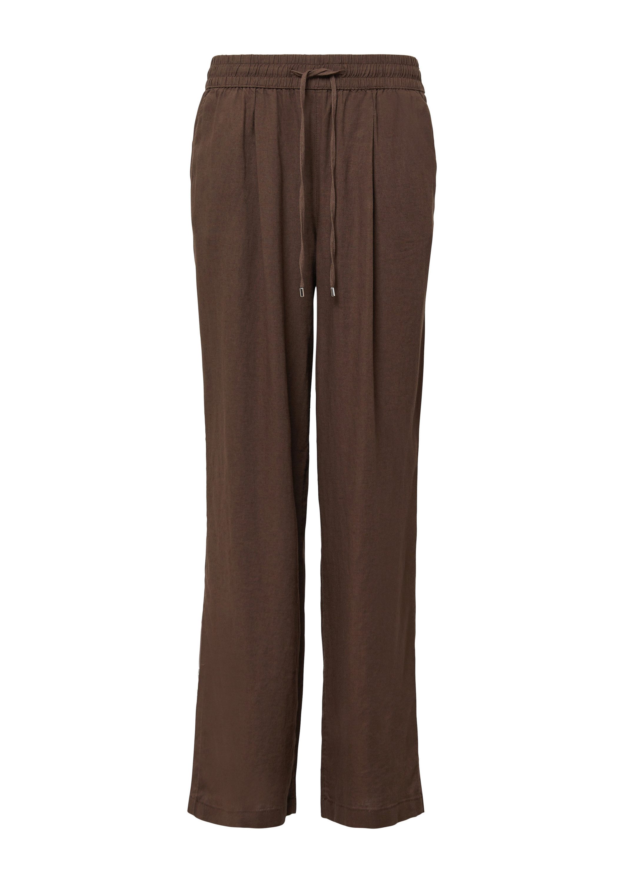 s.Oliver Chinos Hose Leichte Leinenmix-Hose mit Elastikbund günstig online kaufen