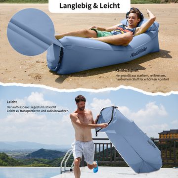 Naturehike Luftsessel Wasserdicht Air Lounger mit Portable Paket, Aufblasbares Sofa Air Bett für Reisen, Camping, Pool, Beach Parties