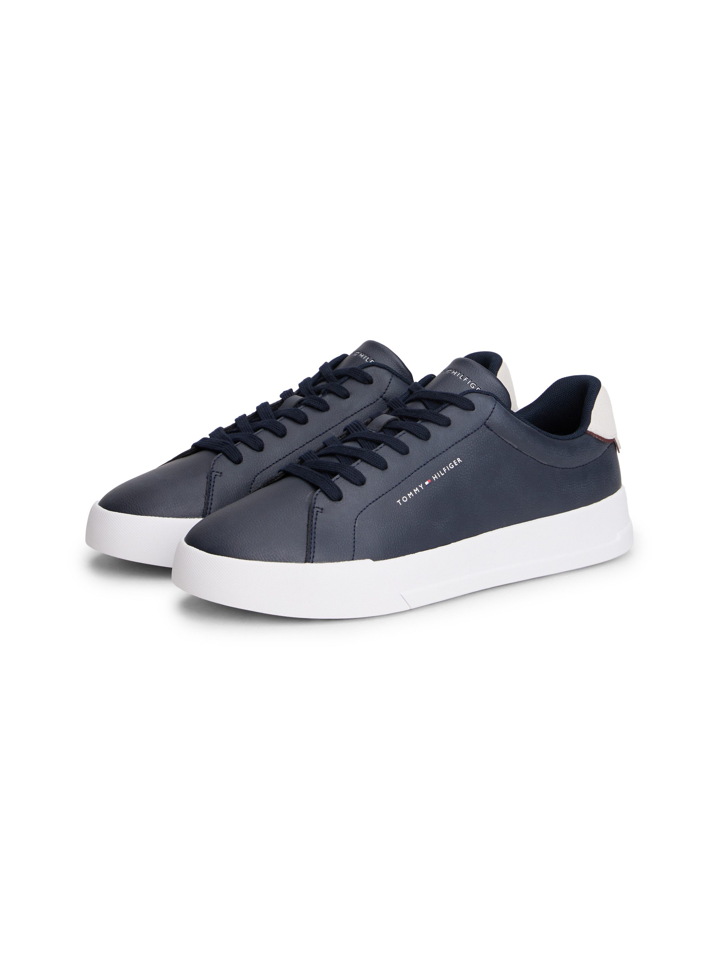 Tommy Hilfiger TH COURT LTH DETAIL ESS Кросівки, Freizeitschuh, Halbschuh, Schnürschuh mit seitlichem Logoschriftzug