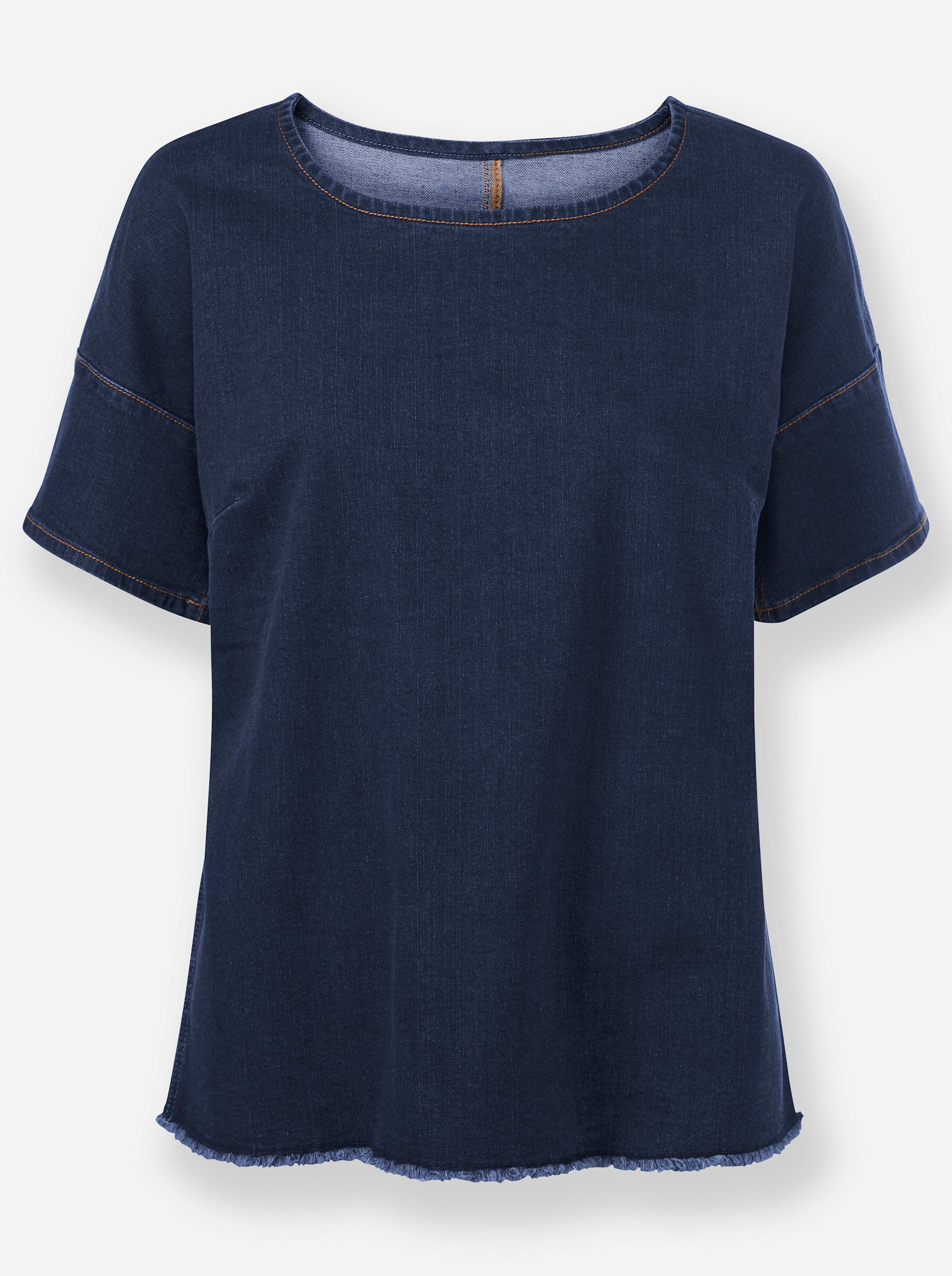 heine Klassische Bluse Jeansbluse Kurzarm