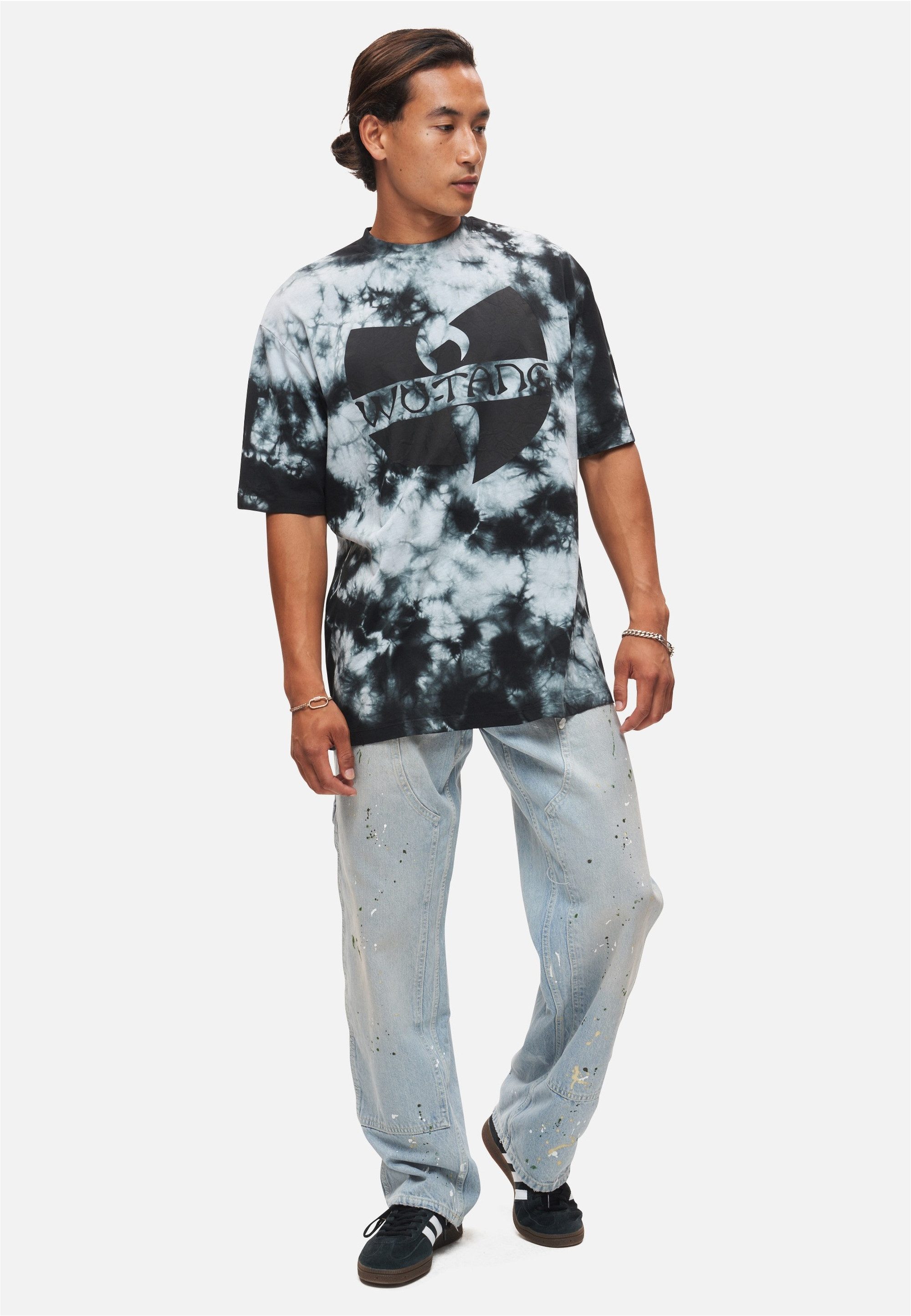 Recovered T-Shirt Wu-Tang Black Ink Effect (1-tlg) mit coolem Wu-Tang-Frontprint