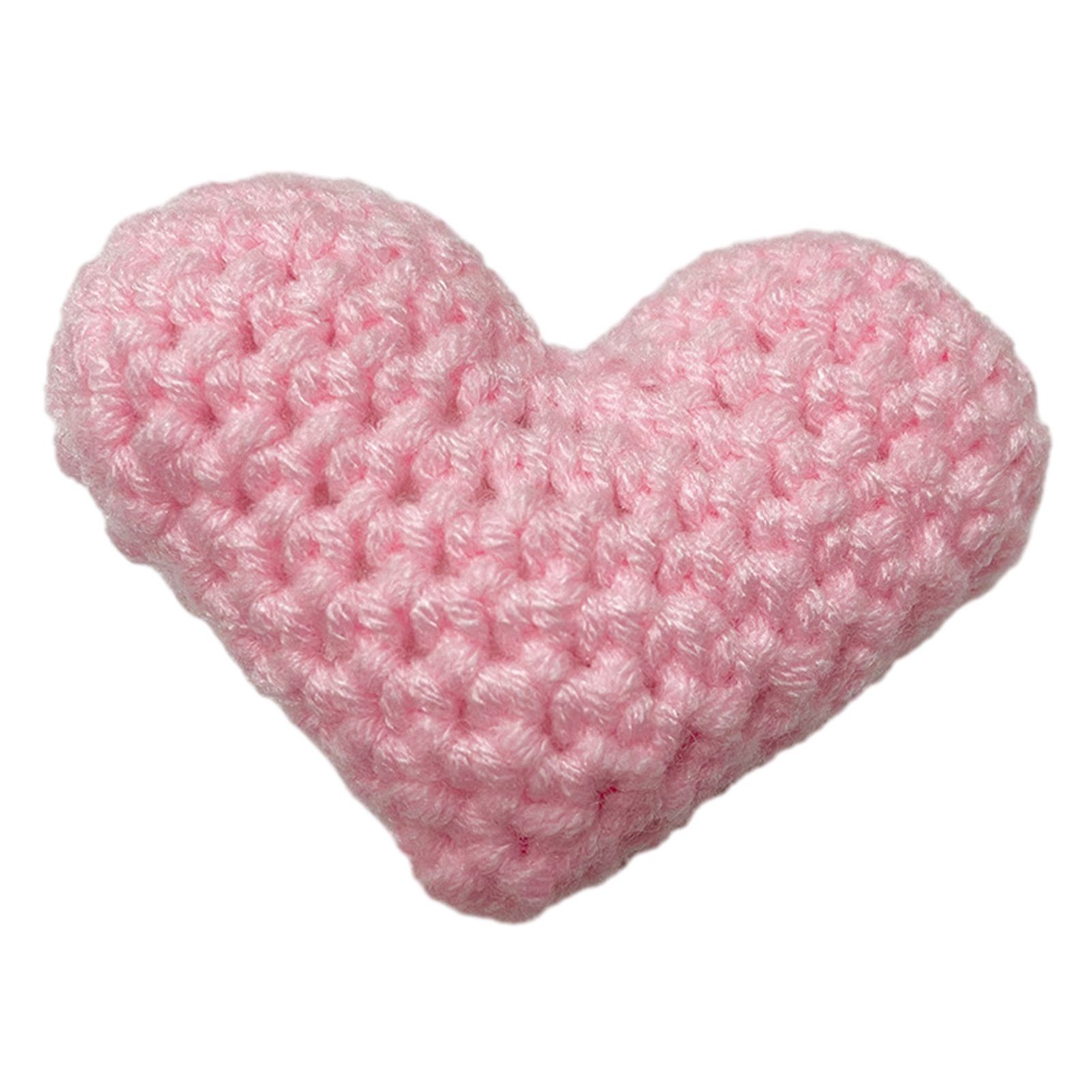 Blusmart Brosche Fertige Gewebte Herzen Aus Wolle, Personalisiertes, Schönes pink