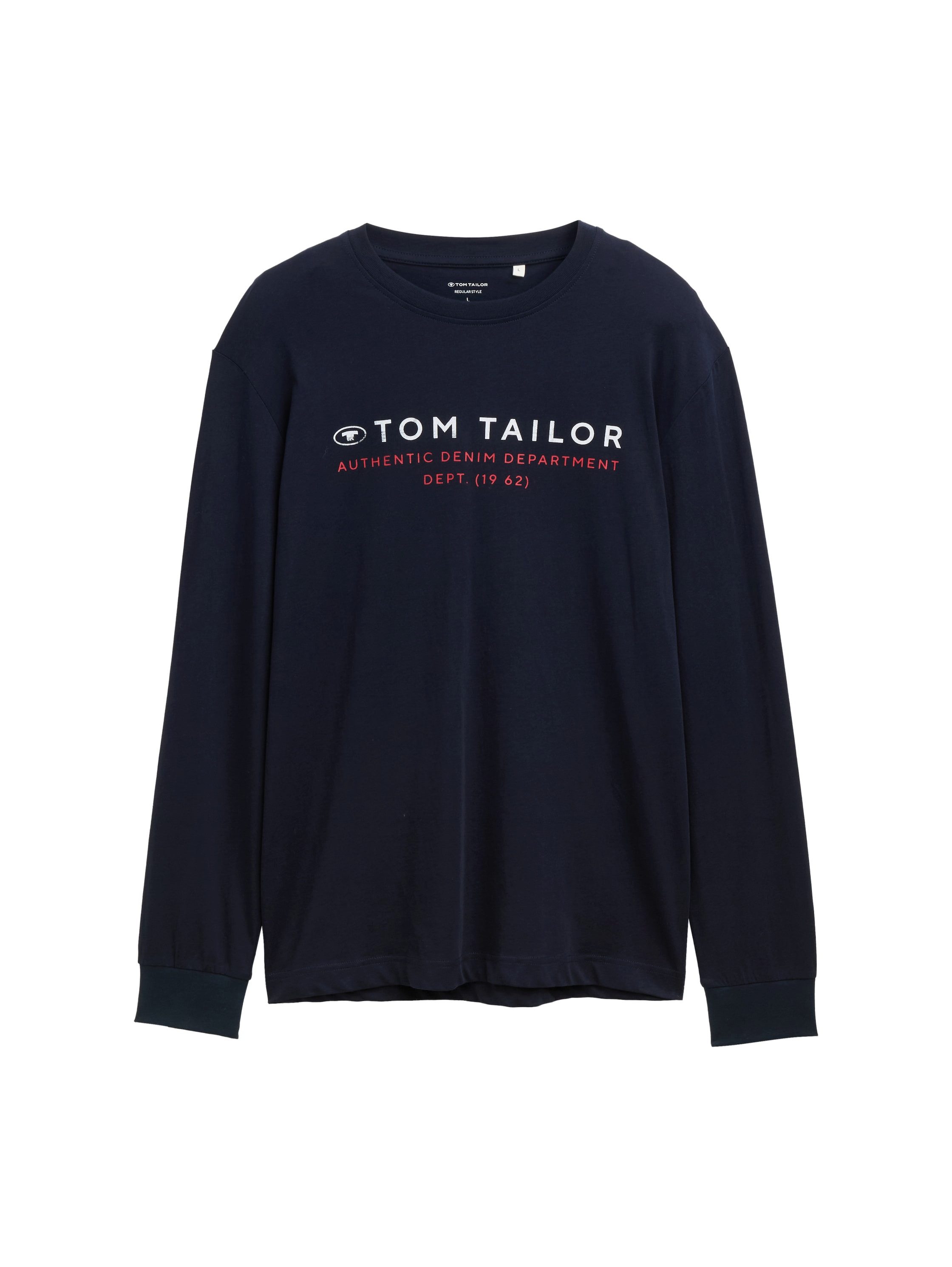 TOM TAILOR Langarmshirt mit Logo Print
