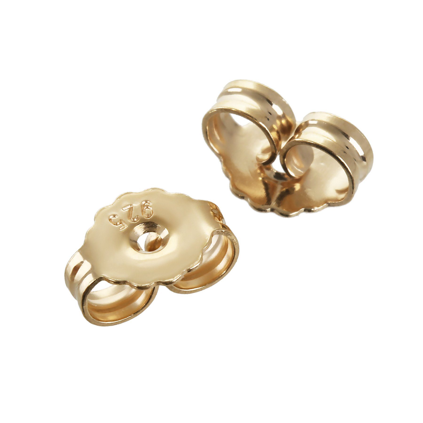 NKlaus Ohrstecker-Verschluss 1 Paar 925er Sterlingsilber Gelbgold vergoldet günstig online kaufen