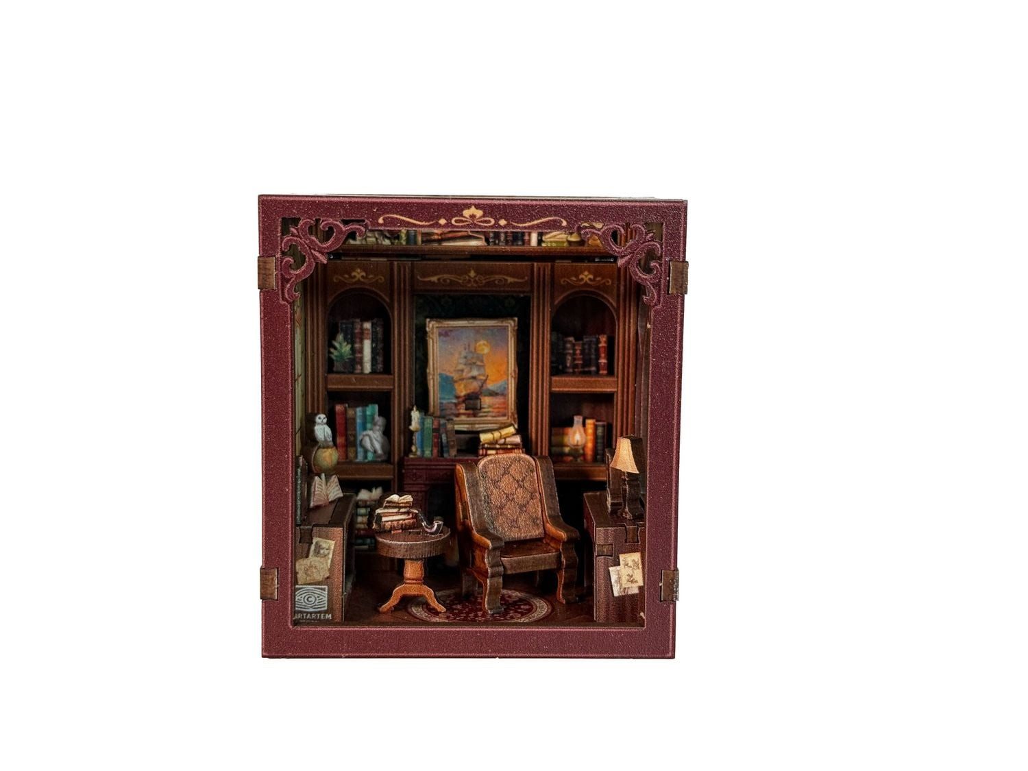 Lesezeichen Mini Book Nook DYI Salon der Künste